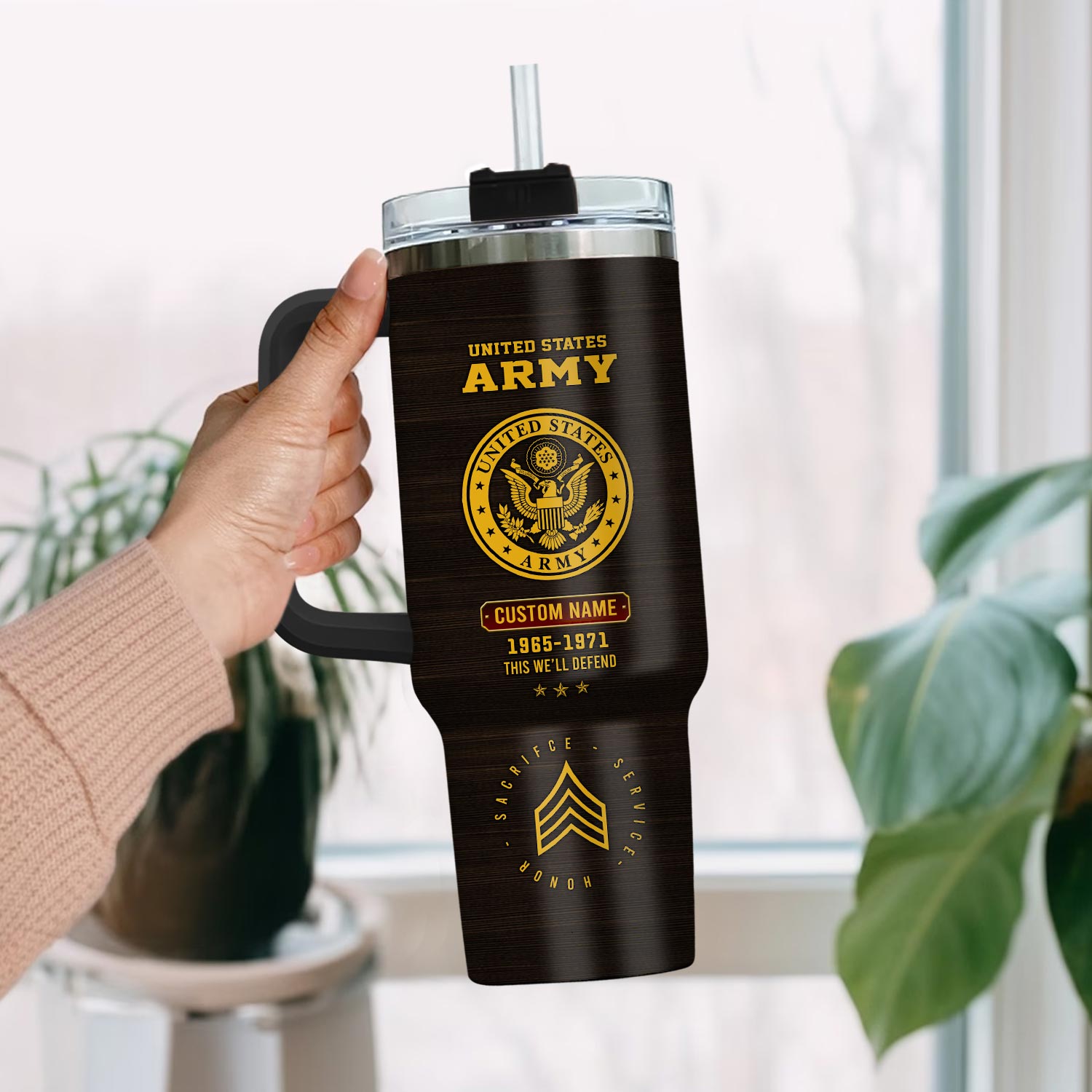 United States Army Custom Stanley Cup 40 oz 30 oz Tumbler With HandleTVC2301112 - Image 2