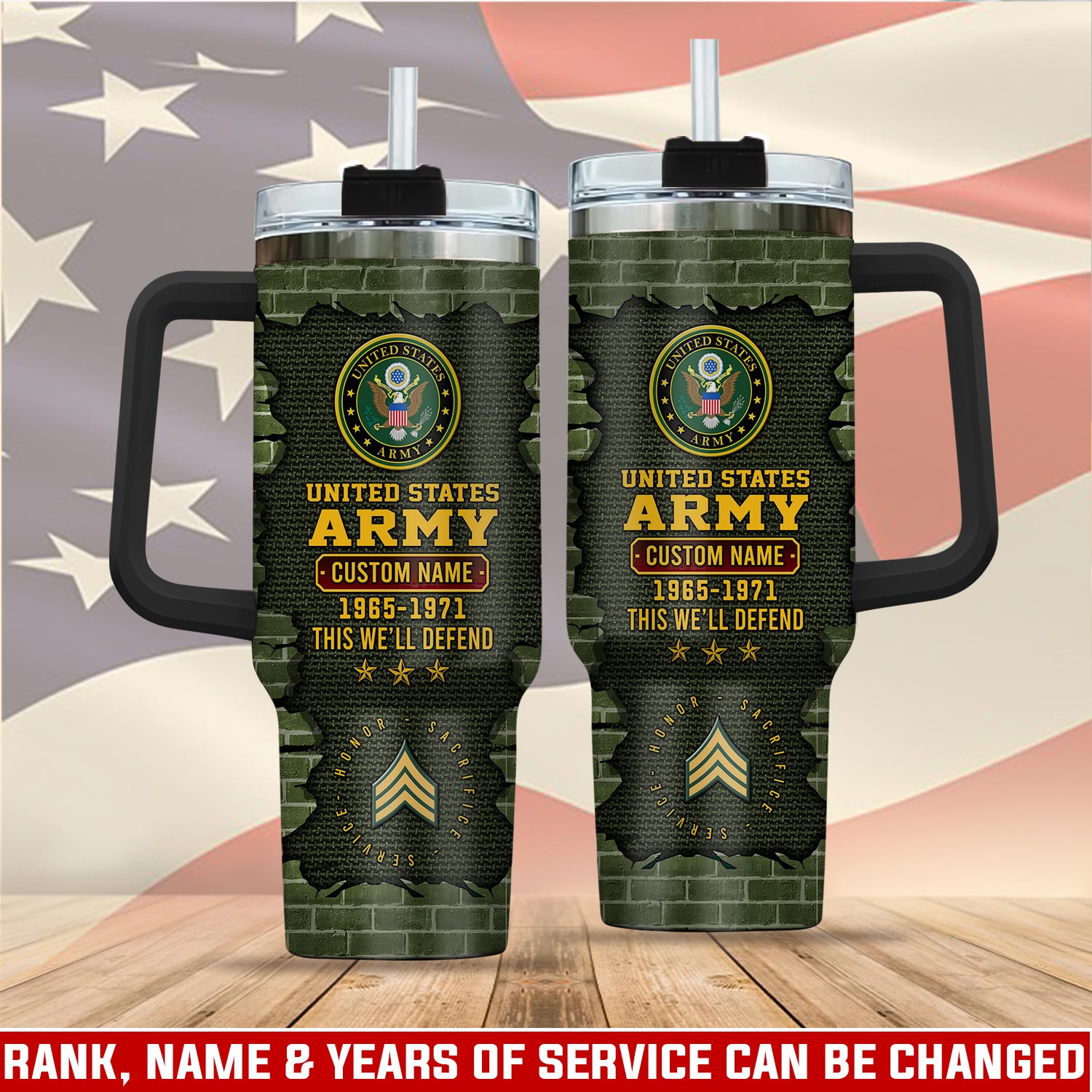 United States Army Custom Stanley Cup 40 oz 30 oz Tumbler With HandleTVC2301113