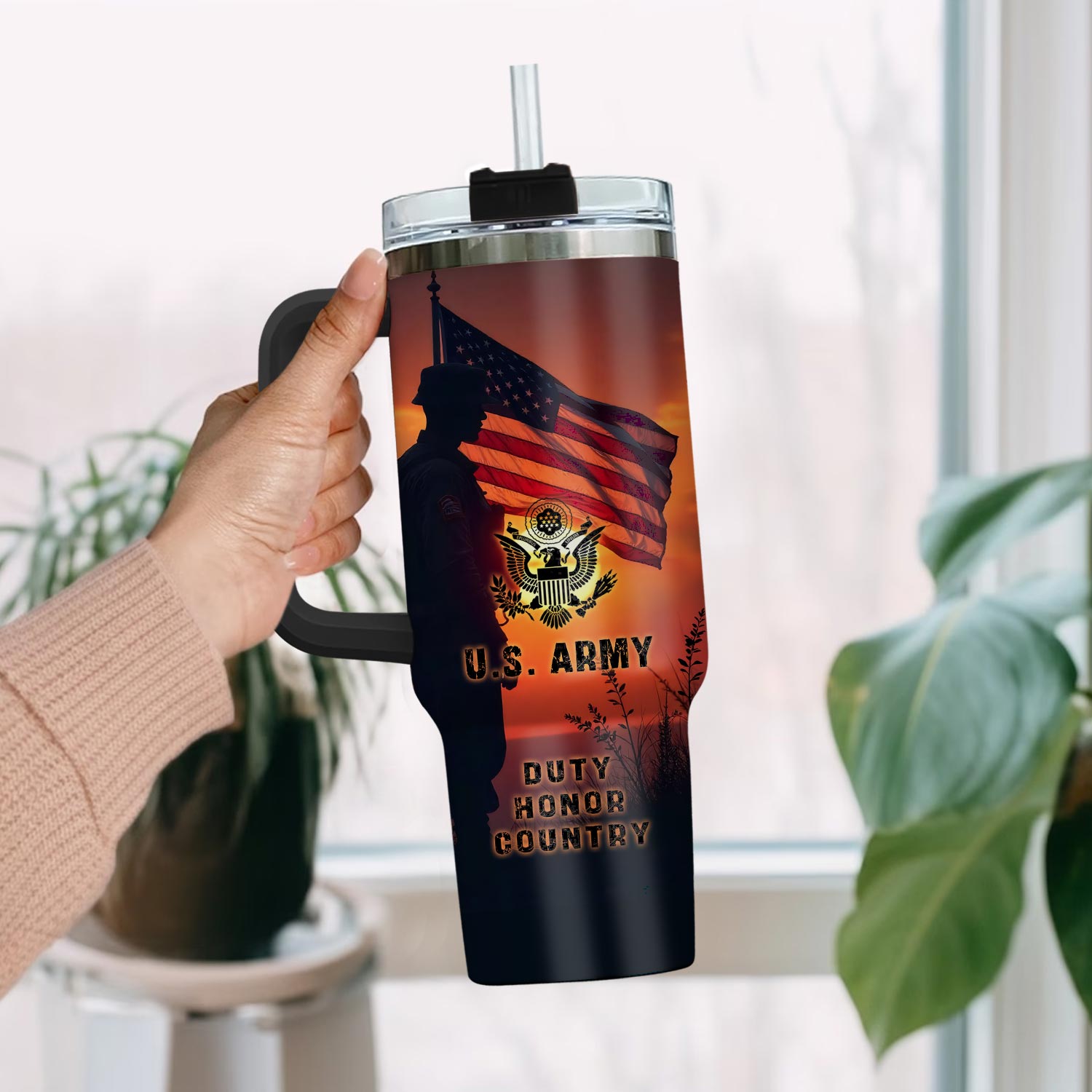 United States Army Custom Stanley Cup 40 oz 30 oz Tumbler With HandleTVC2301113 - Image 2