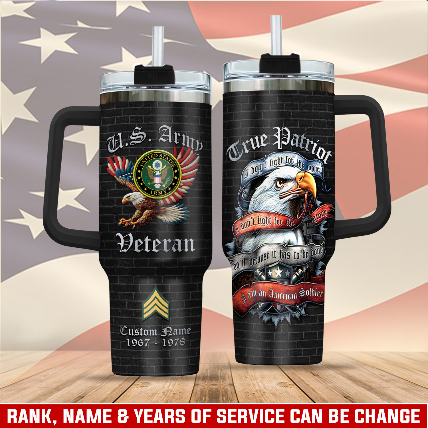 United States Army Custom Stanley Cup 40 oz 30 oz Tumbler With HandleTVC2301283