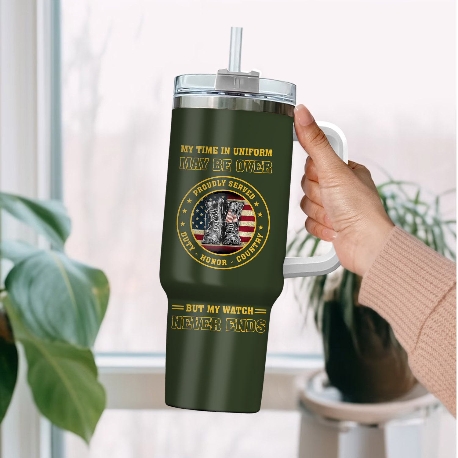 United States Army Custom Stanley Cup 40 oz 30 oz Tumbler With HandleTVC2301284 - Image 2