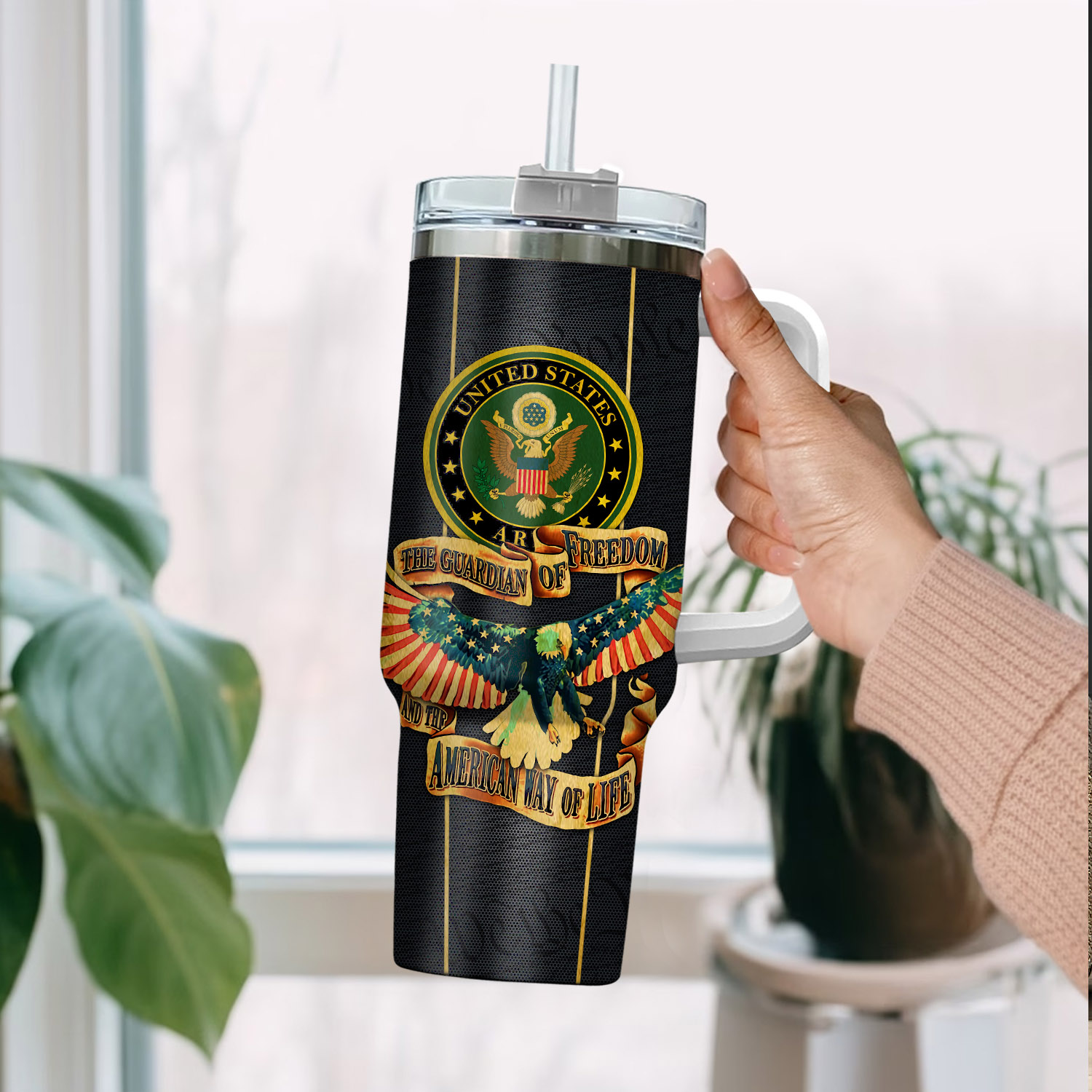 United States Army Custom Stanley Cup 40 oz 30 oz Tumbler With HandleTVC2301405 - Image 2