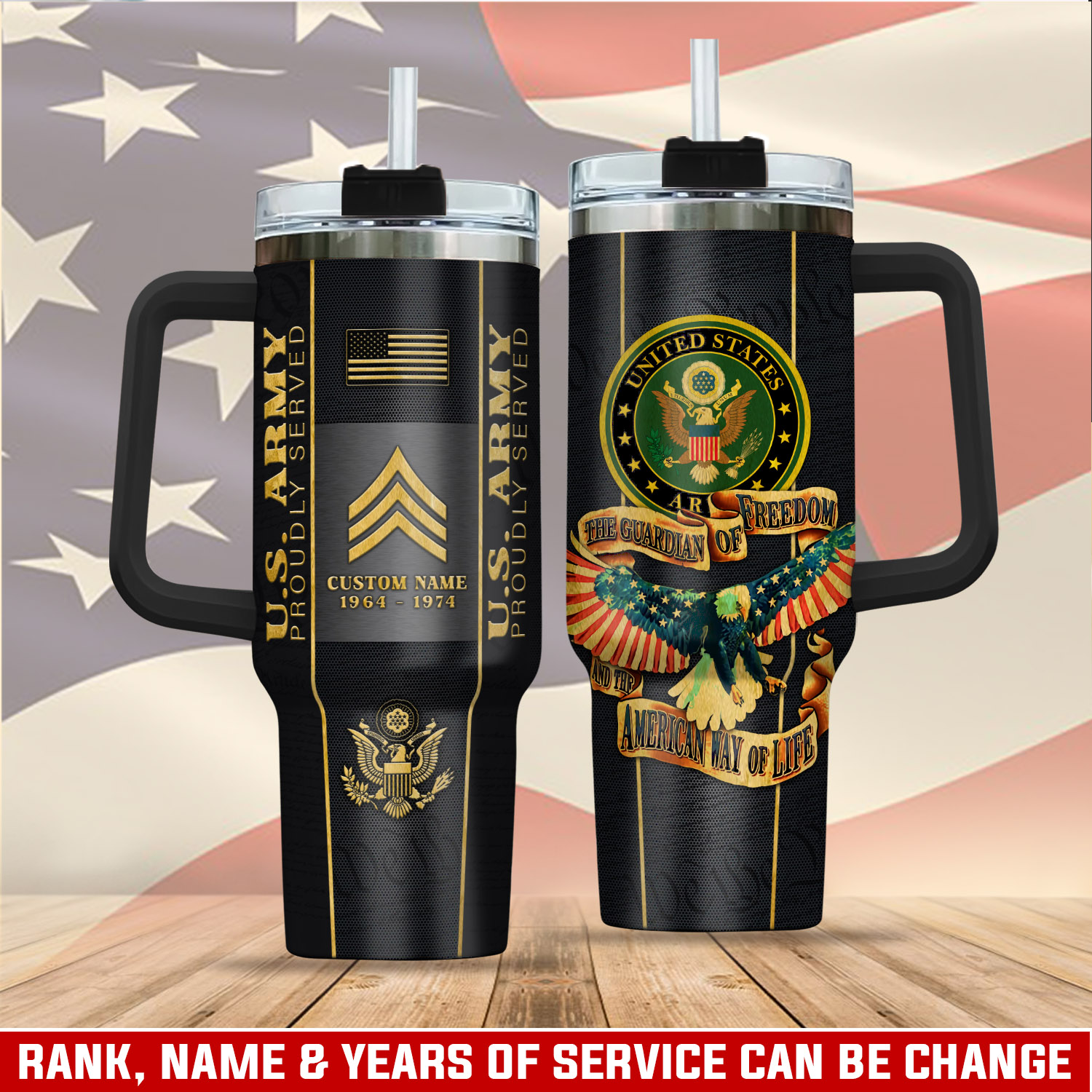 United States Army Custom Stanley Cup 40 oz 30 oz Tumbler With HandleTVC2301405