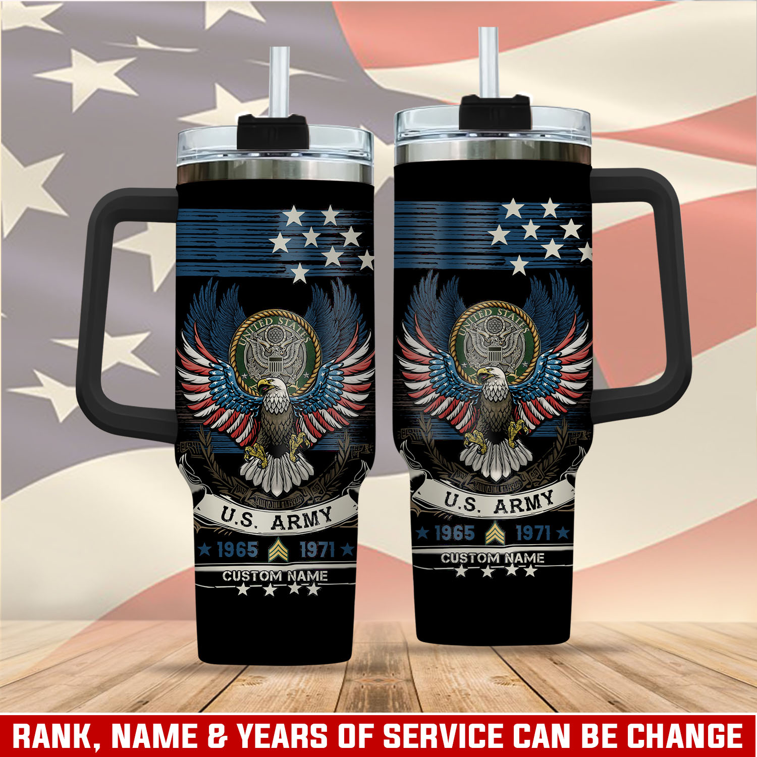 United States Army Custom Stanley Cup 40 oz 30 oz Tumbler With HandleTVC2301407