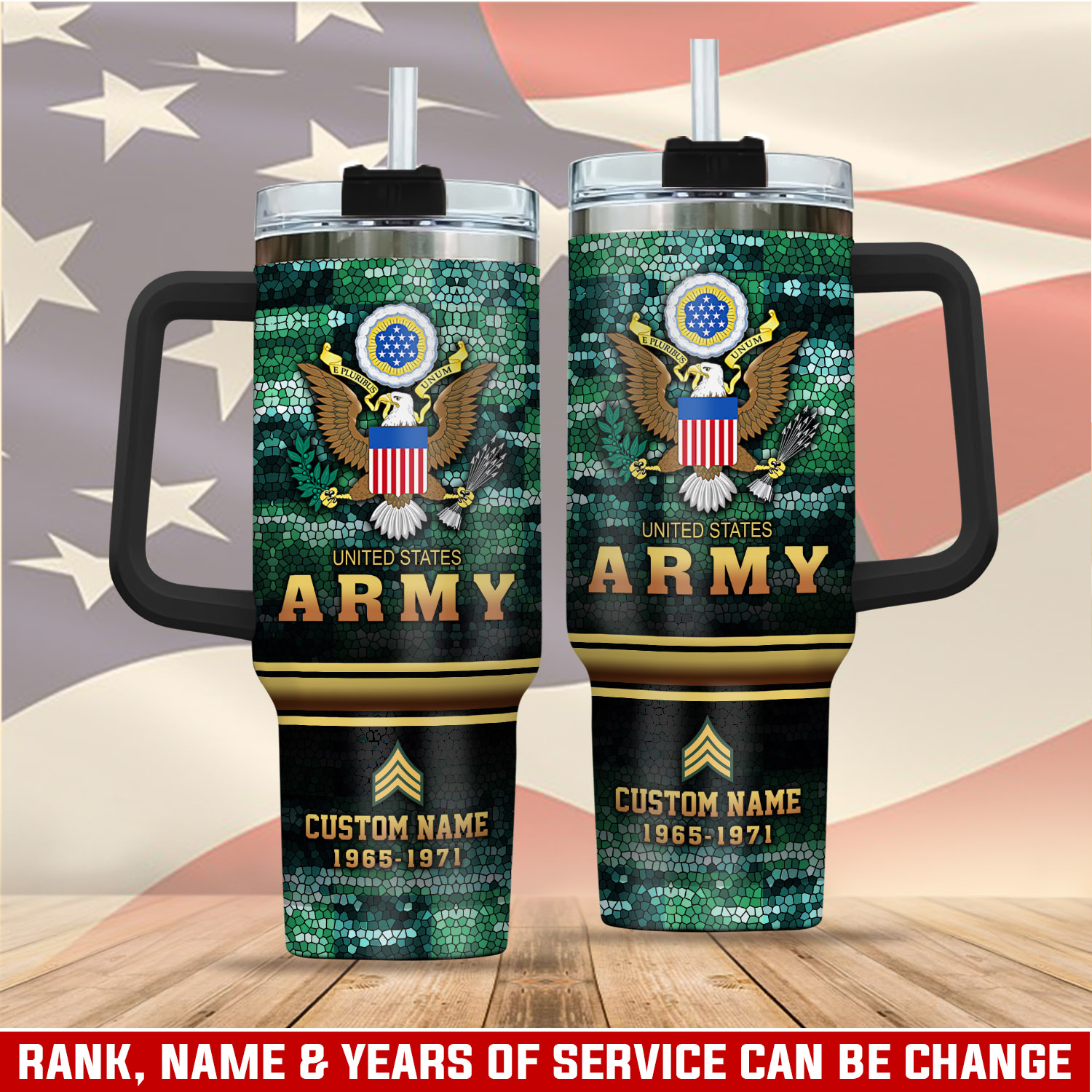 United States Army Custom Stanley Cup 40 oz 30 oz Tumbler With HandleTVC2301411