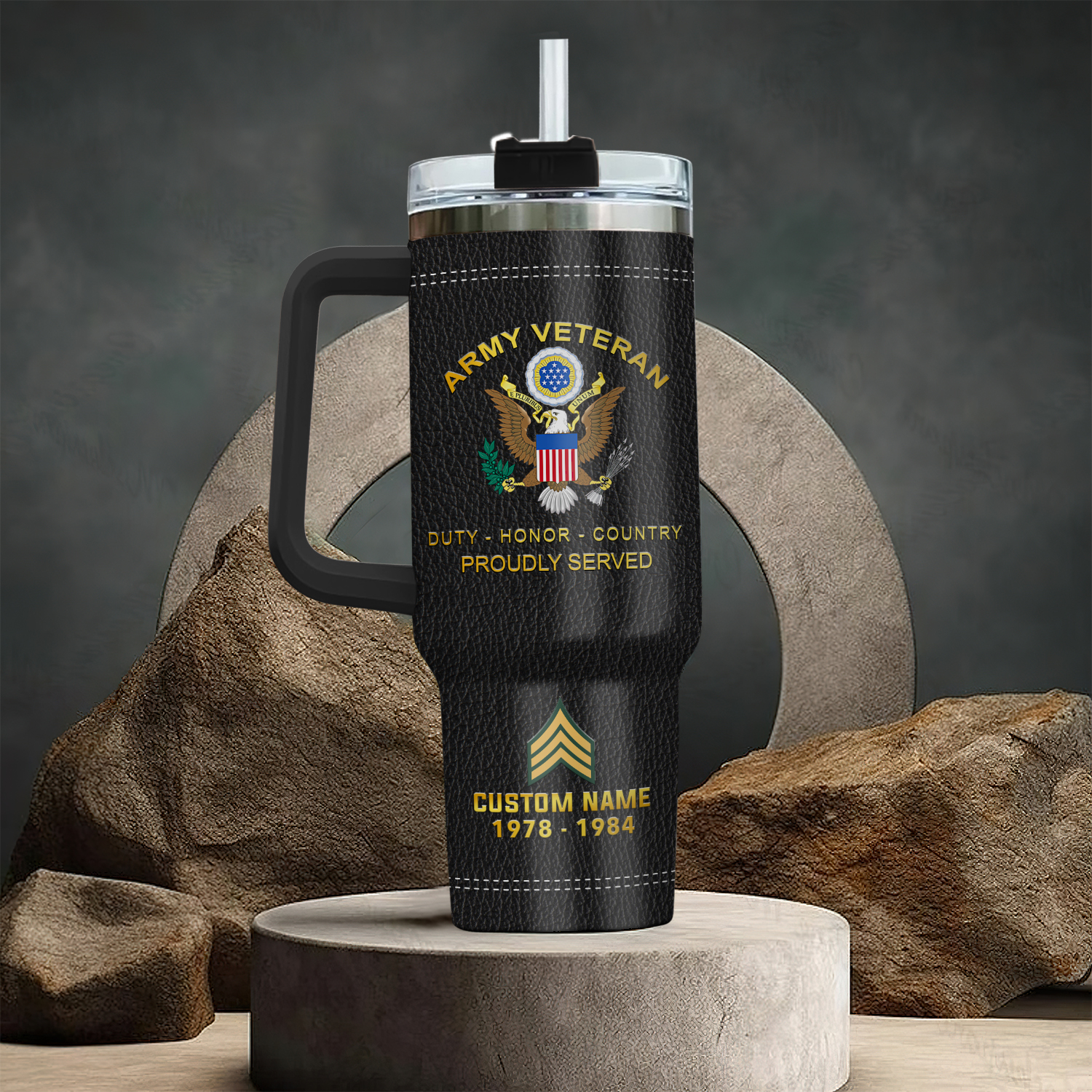 United States Army Custom Stanley Cup 40 oz 30 oz Tumbler With HandleTVC2301412 - Image 3