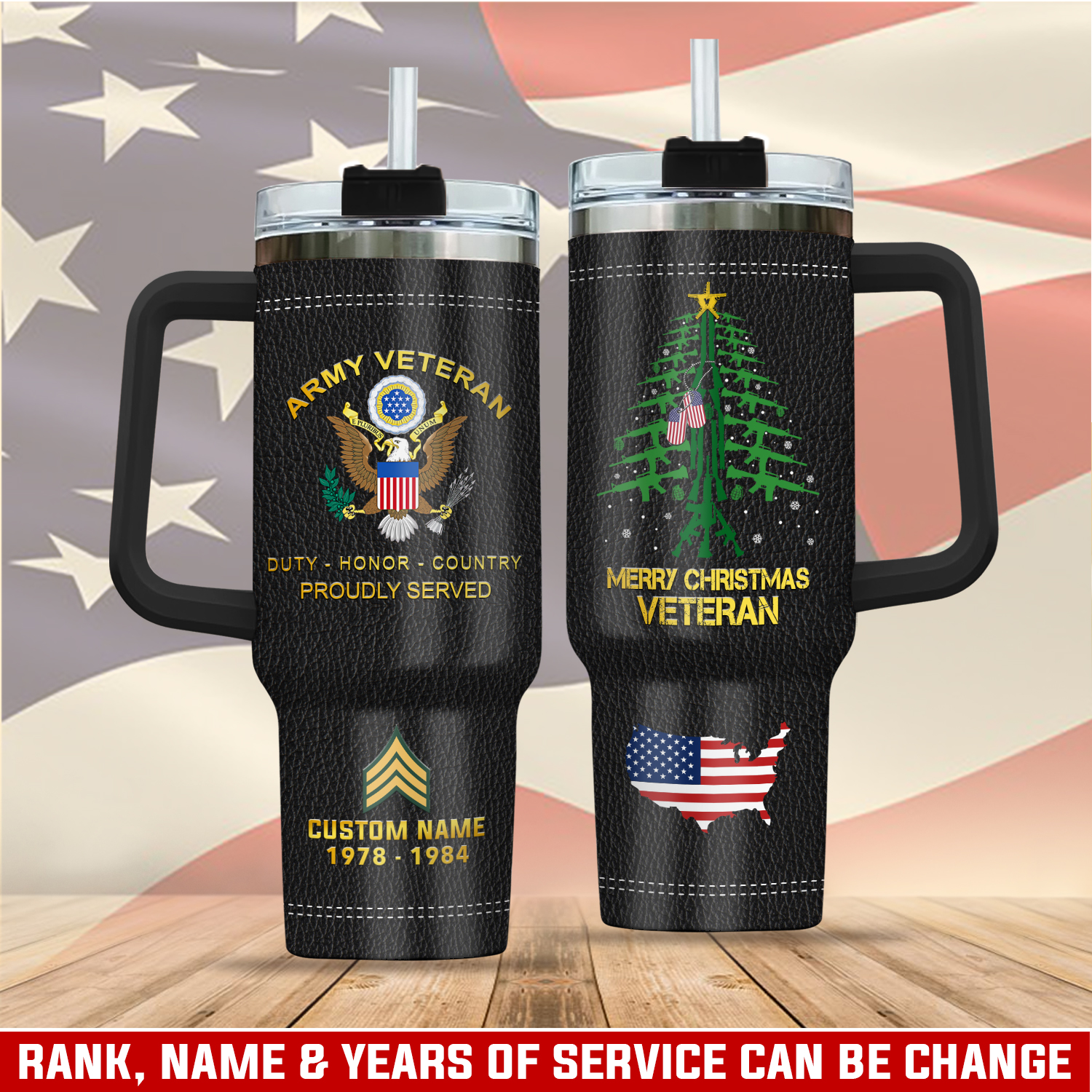 United States Army Custom Stanley Cup 40 oz 30 oz Tumbler With HandleTVC2301412