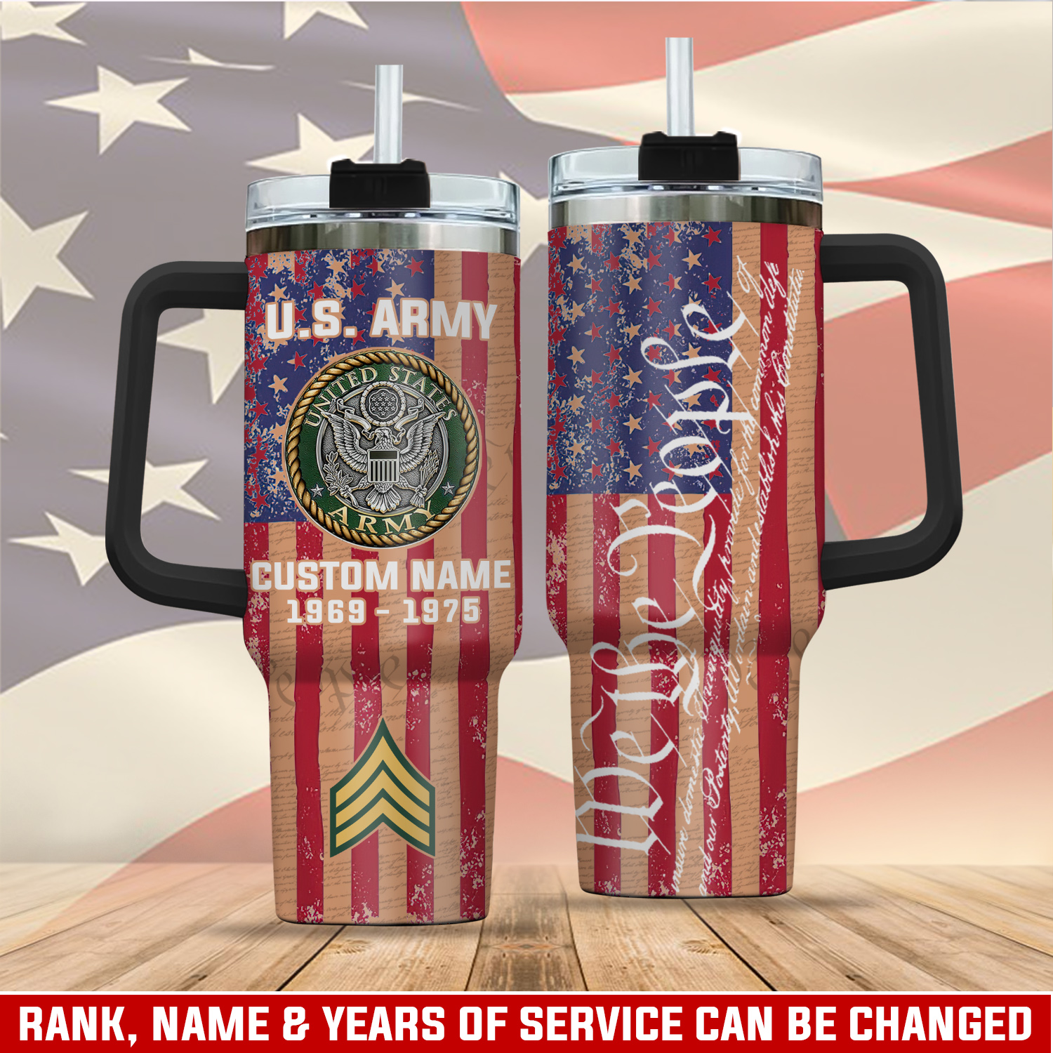 United States Army Custom Stanley Cup 40 oz 30 oz Tumbler With HandleTVC2301760