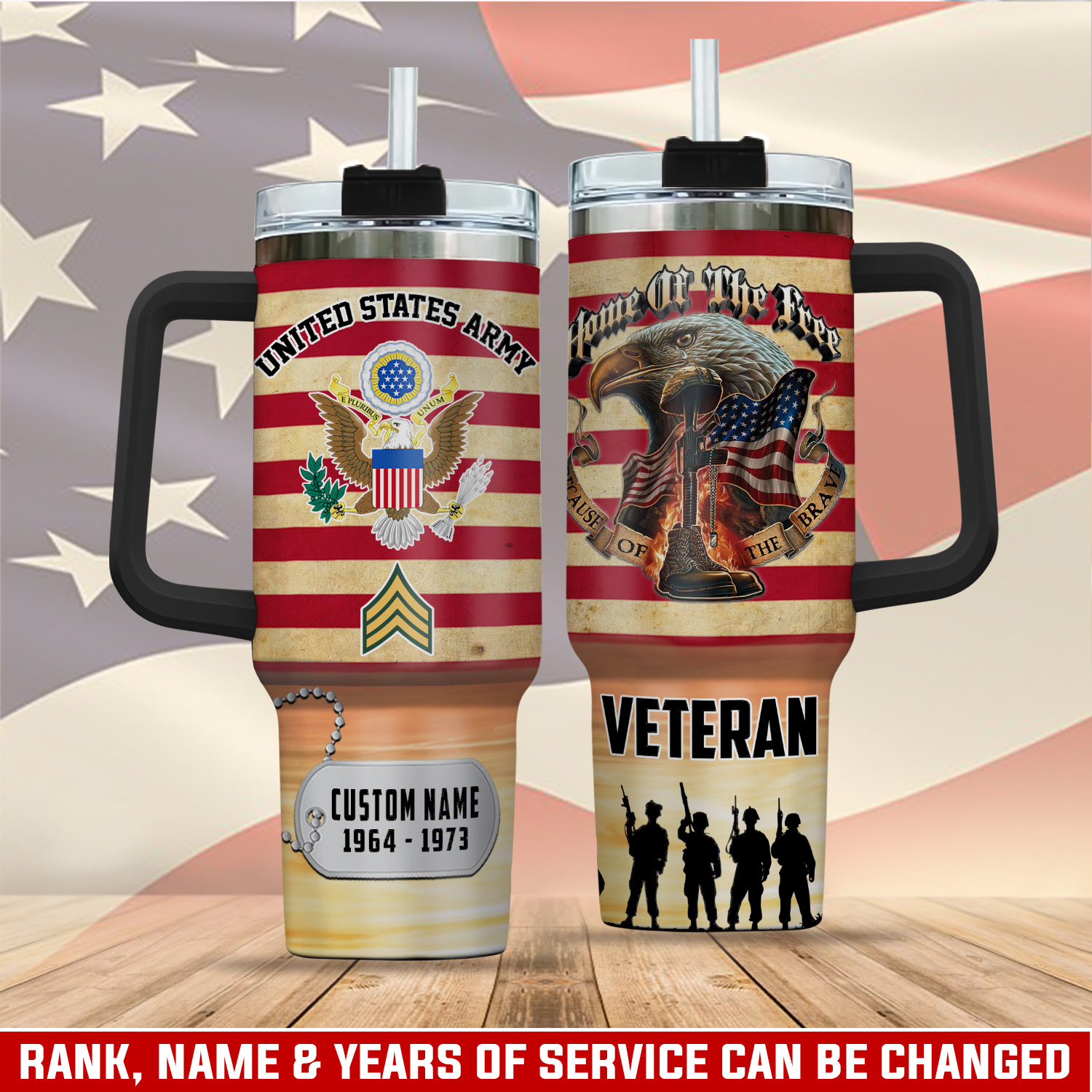 United States Army Custom Stanley Cup 40 oz 30 oz Tumbler With HandleTVC2301760