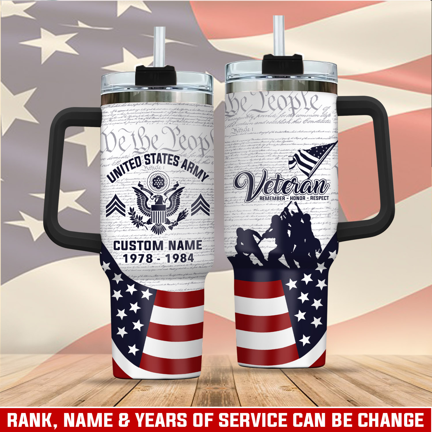 United States Army Custom Stanley Cup 40 oz 30 oz Tumbler With HandleTVC2301761