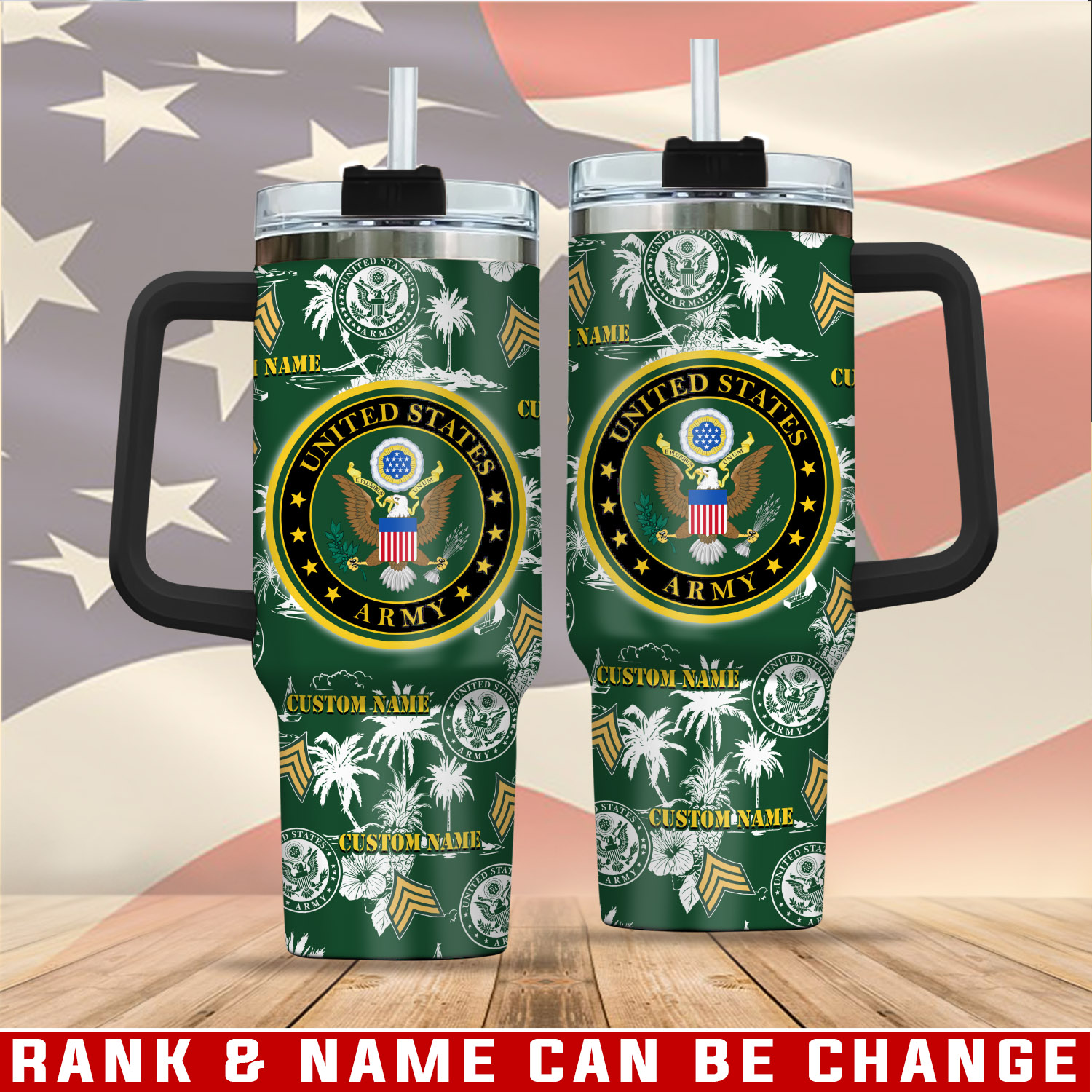 United States Army Custom Stanley Cup 40 oz 30 oz Tumbler With HandleTVC2301761