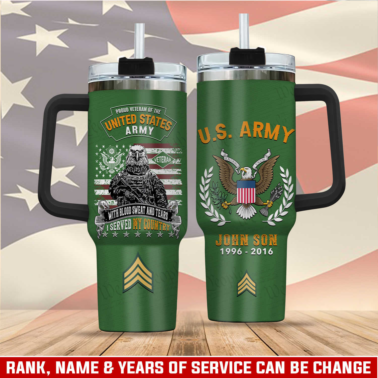United States Army Custom Stanley Cup 40 oz 30 oz Tumbler With HandleTVC2301762