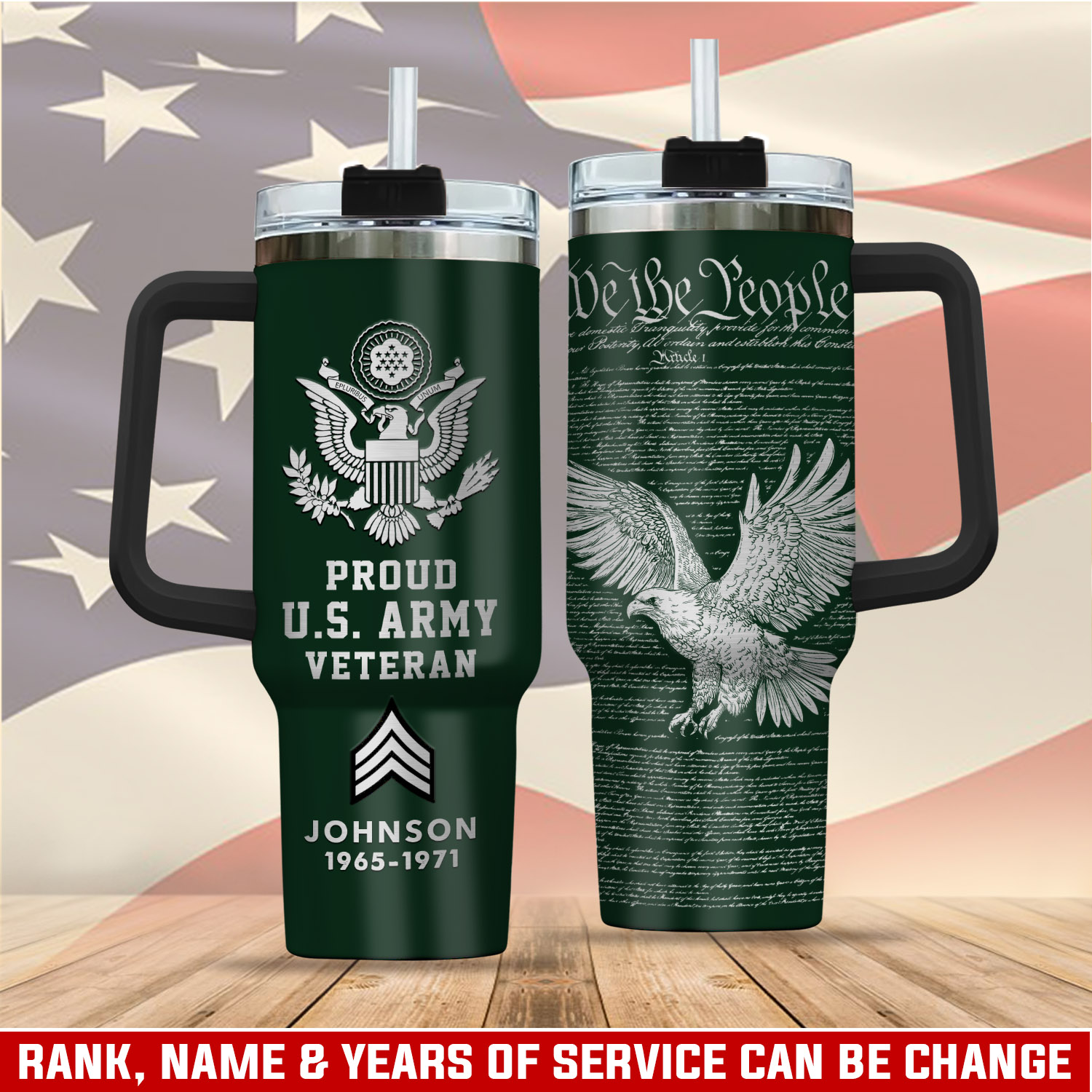 United States Army Custom Stanley Cup 40 oz 30 oz Tumbler With HandleTVC2301762
