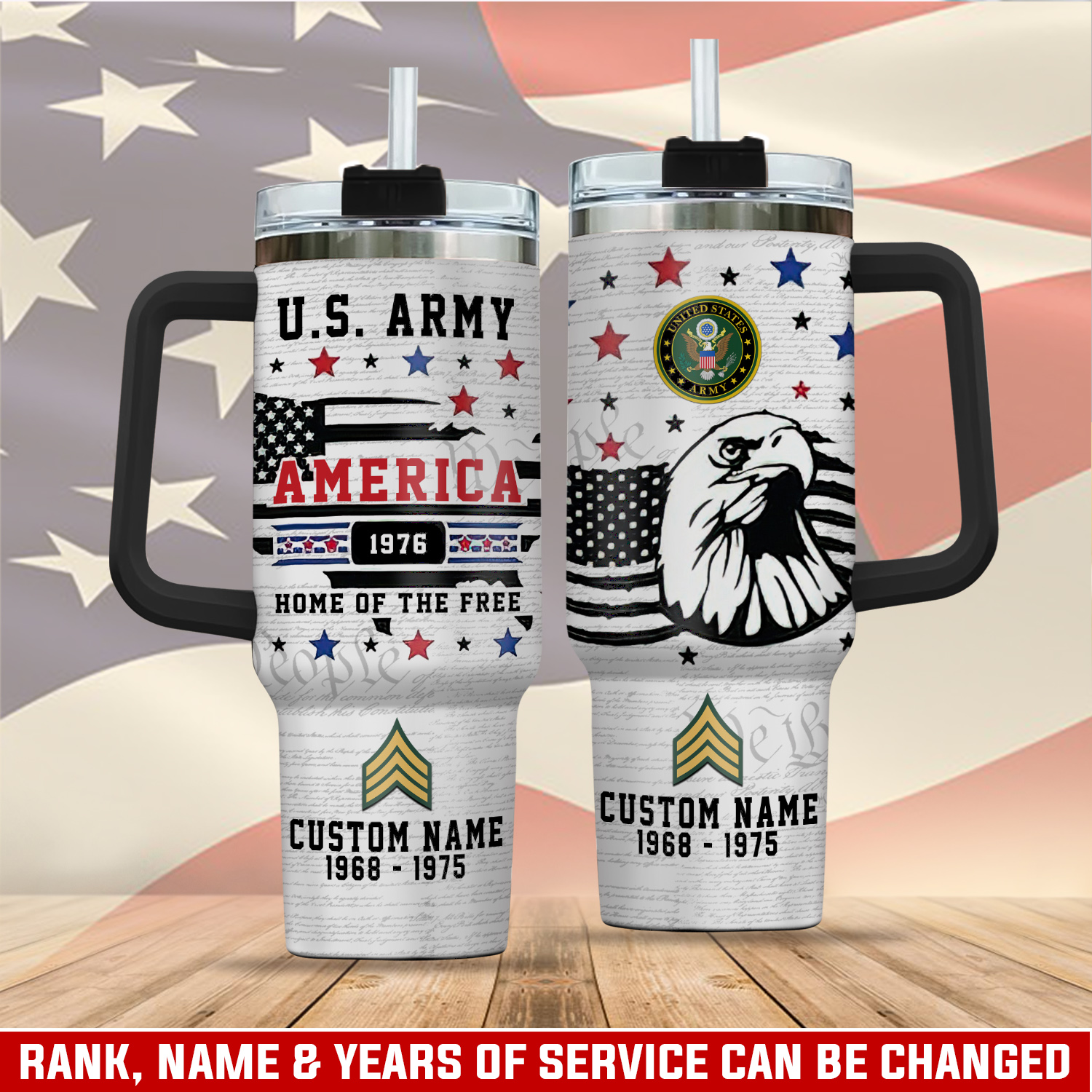 United States Army Custom Stanley Cup 40 oz 30 oz Tumbler With HandleTVC2301763