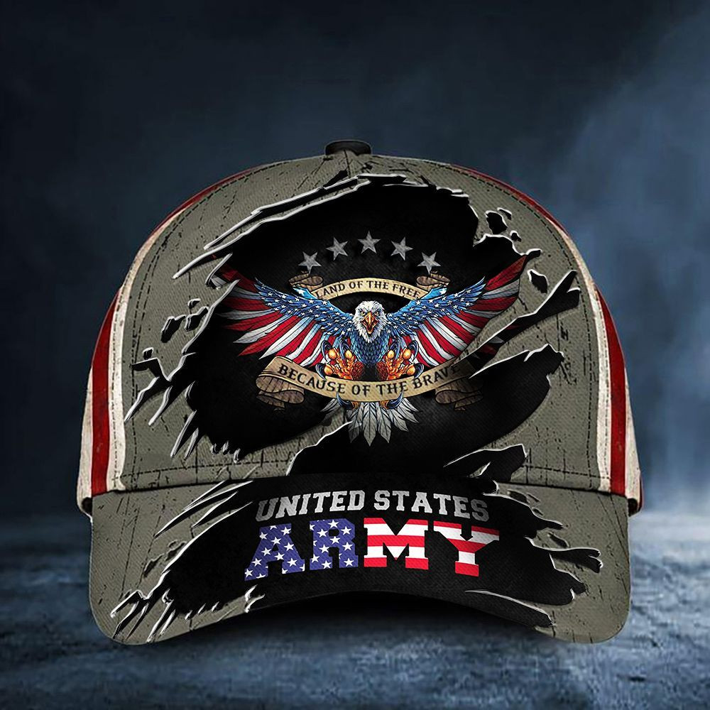 United States Army Hat US Army Patriotic Eagle American Flag Cap Mens Unique Military Gifts Trucker Hats Custom Hats Gifts For Men & Women