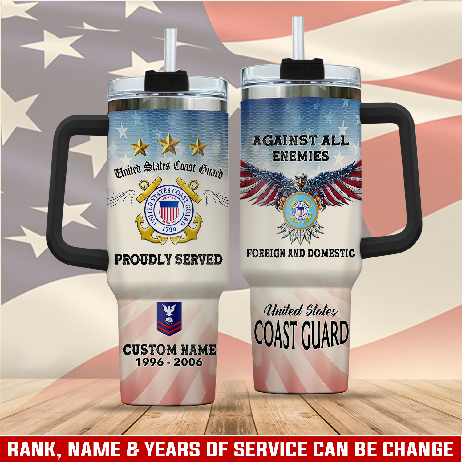 United States Coast Guard Custom Stanley Cup 40 oz 30 oz Tumbler With HandleTVC2301111