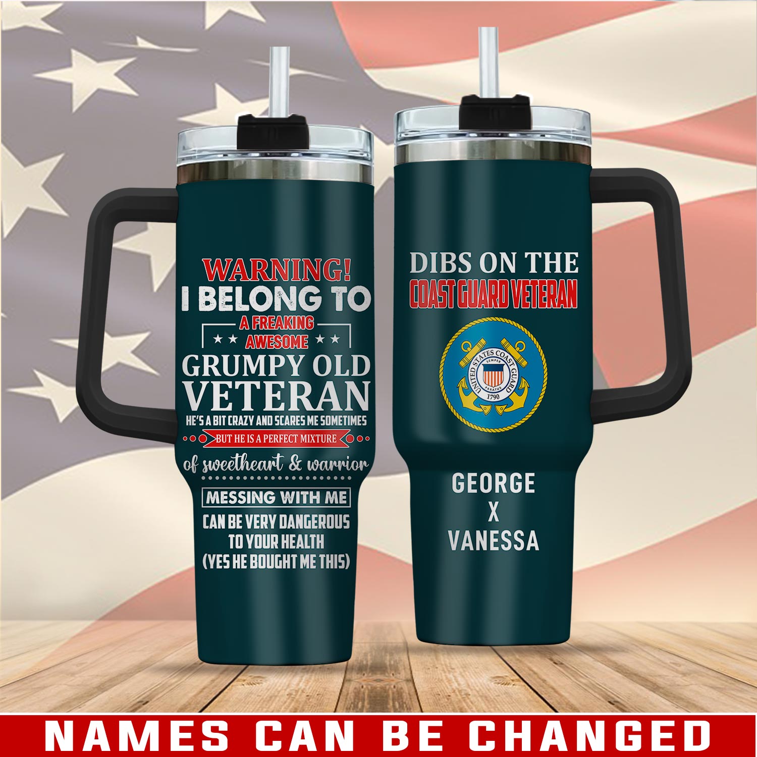 United States Coast Guard Custom Stanley Cup 40 oz 30 oz Tumbler With HandleTVC2301112