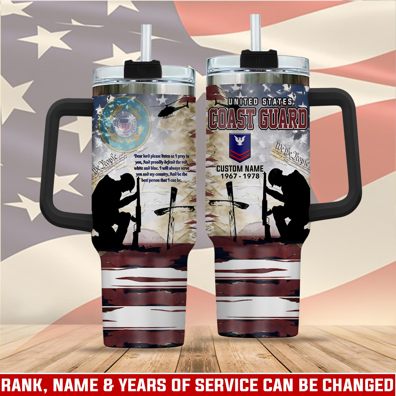 United States Coast Guard Custom Stanley Cup 40 oz 30 oz Tumbler With HandleTVC2301112