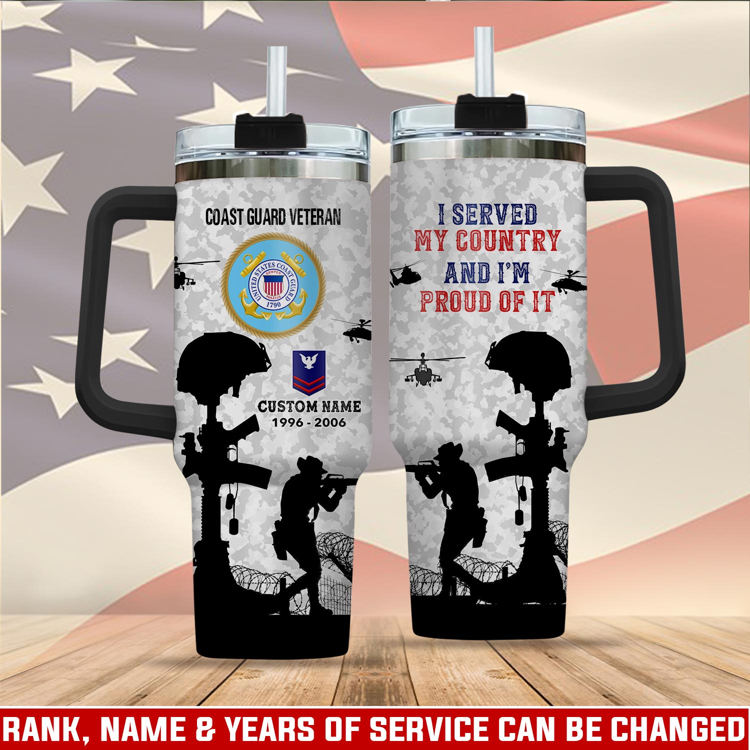 United States Coast Guard Custom Stanley Cup 40 oz 30 oz Tumbler With HandleTVC2301112