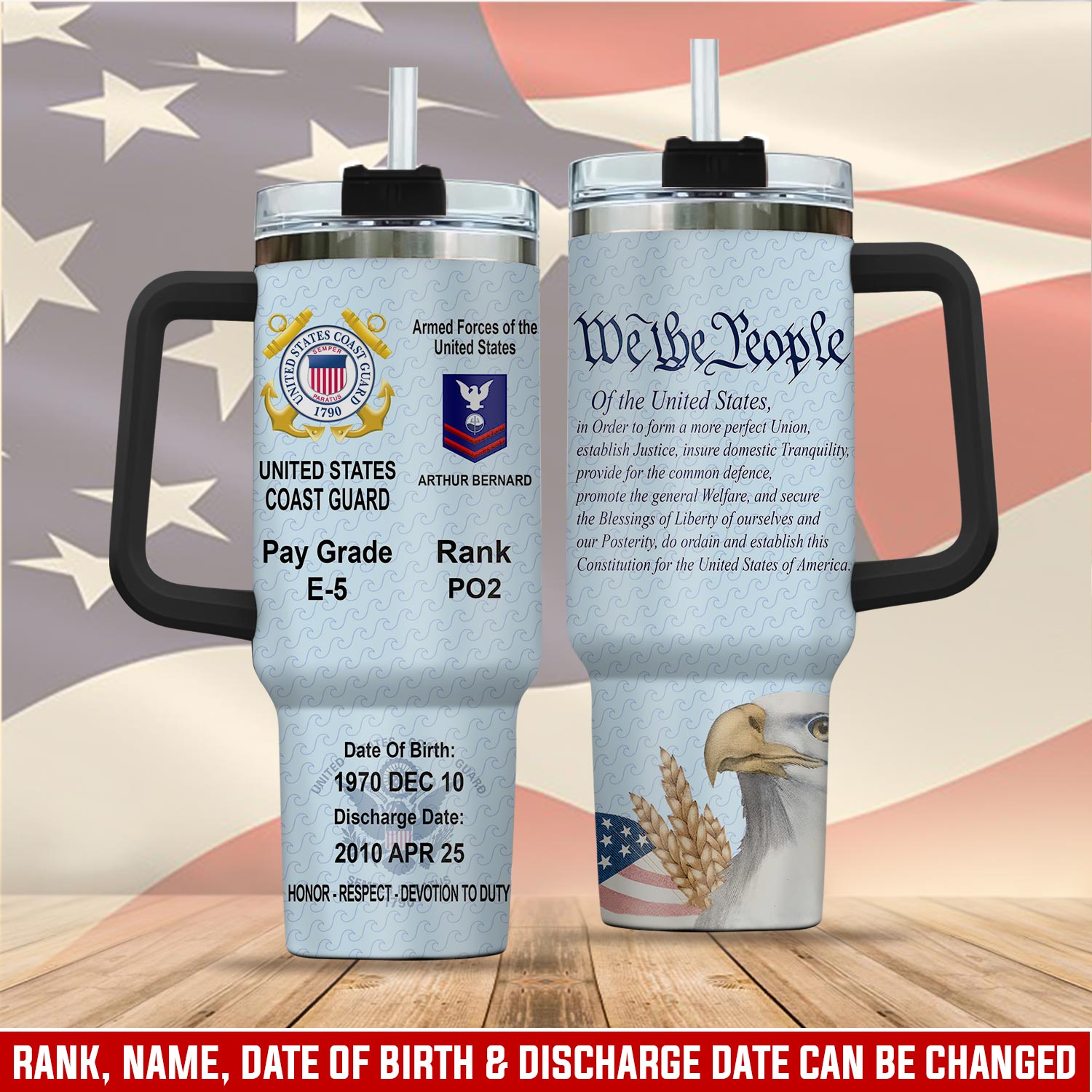 United States Coast Guard Custom Stanley Cup 40 oz 30 oz Tumbler With HandleTVC2301113