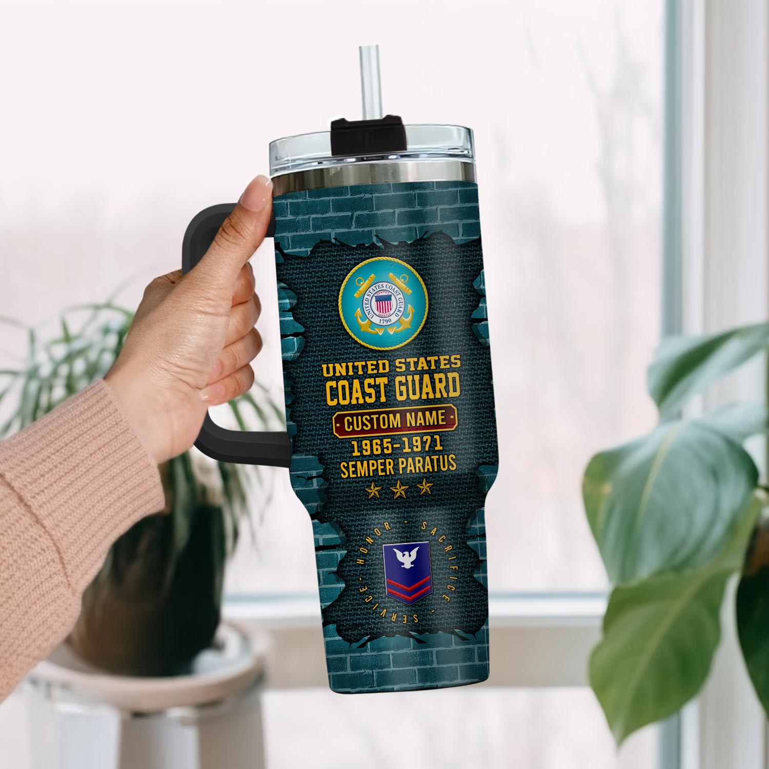 United States Coast Guard Custom Stanley Cup 40 oz 30 oz Tumbler With HandleTVC2301113 - Image 2