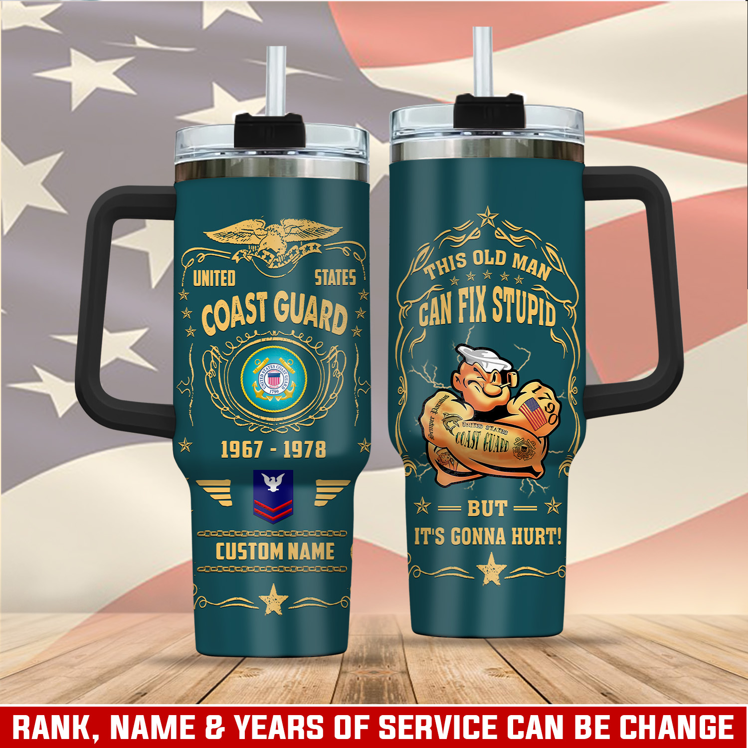 United States Coast Guard Custom Stanley Cup 40 oz 30 oz Tumbler With HandleTVC2301285