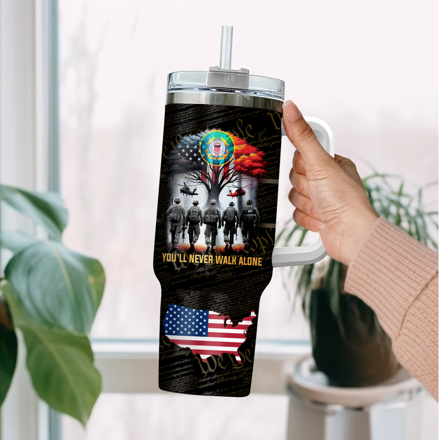 United States Coast Guard Custom Stanley Cup 40 oz 30 oz Tumbler With HandleTVC2301286 - Image 2