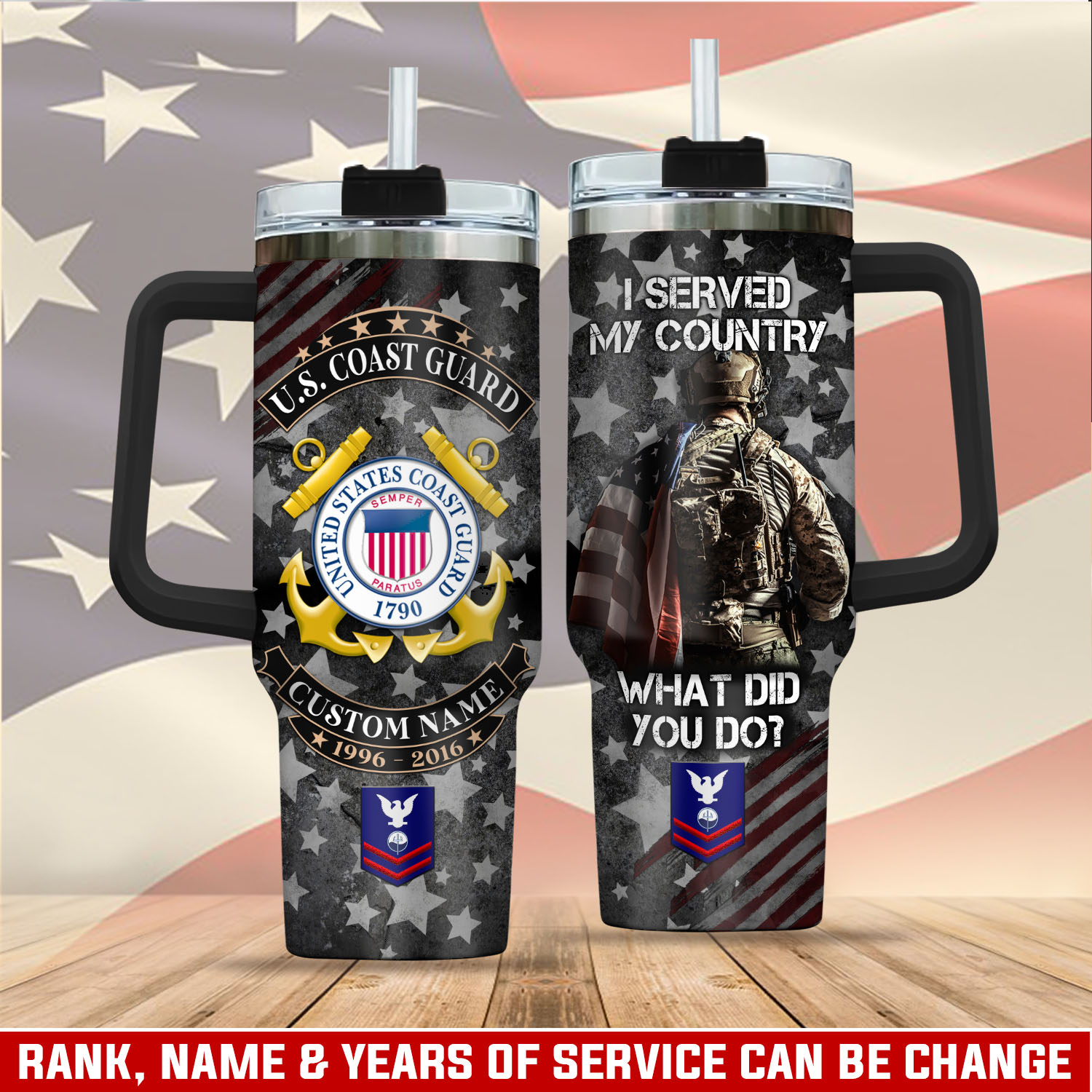 United States Coast Guard Custom Stanley Cup 40 oz 30 oz Tumbler With HandleTVC2301286