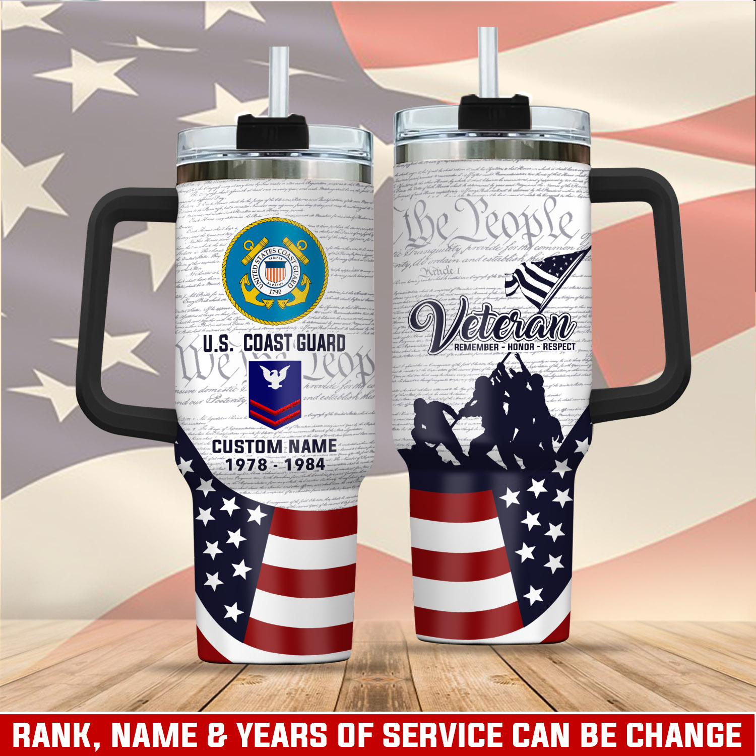 United States Coast Guard Custom Stanley Cup 40 oz 30 oz Tumbler With HandleTVC2301287