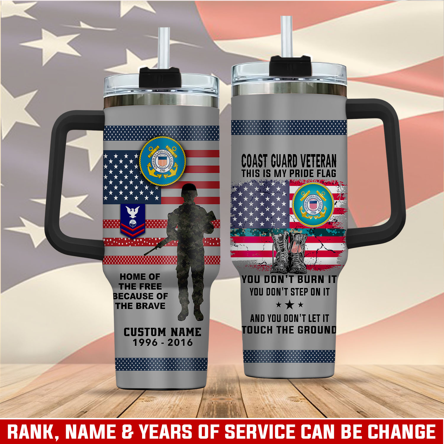 United States Coast Guard Custom Stanley Cup 40 oz 30 oz Tumbler With HandleTVC2301405