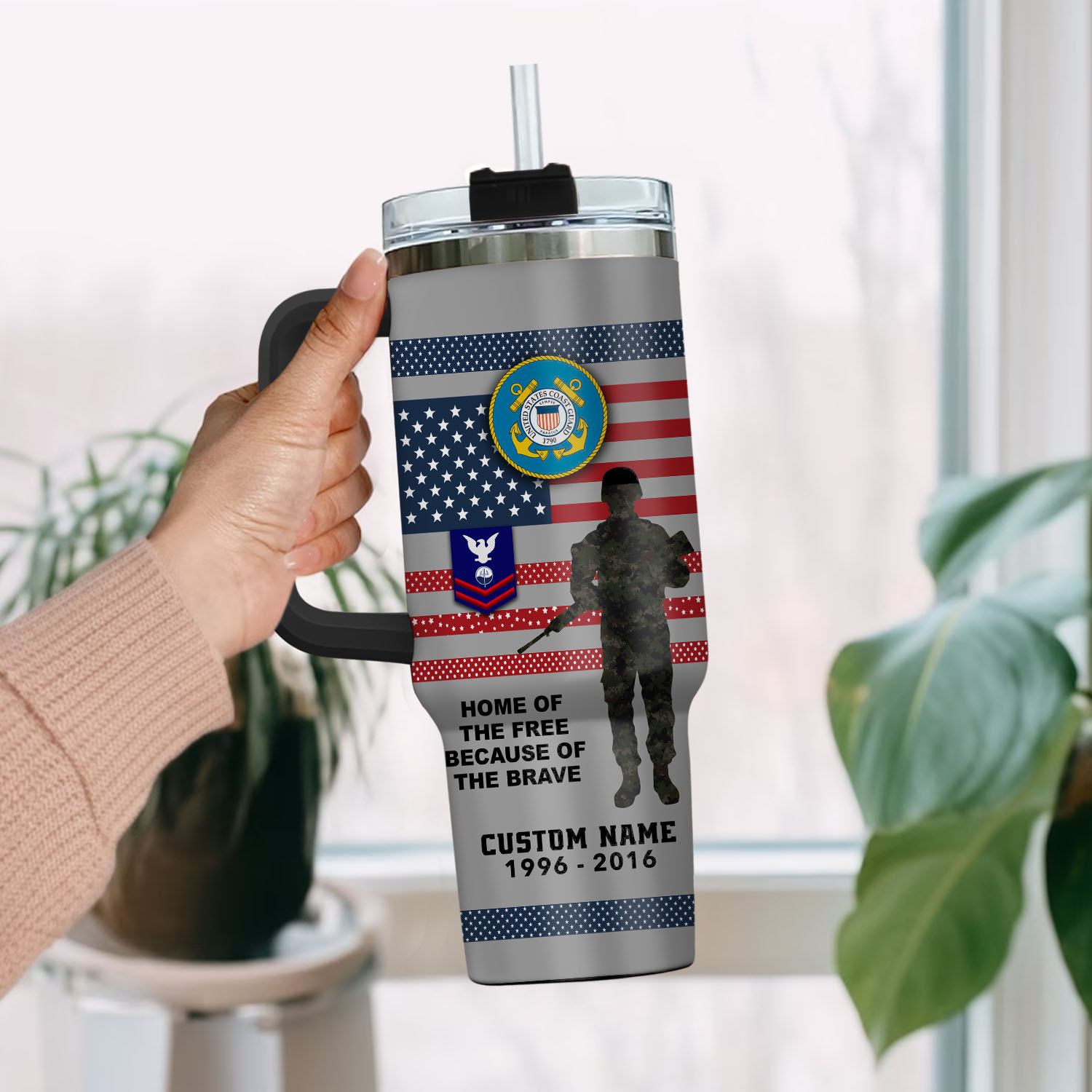 United States Coast Guard Custom Stanley Cup 40 oz 30 oz Tumbler With HandleTVC2301405 - Image 2