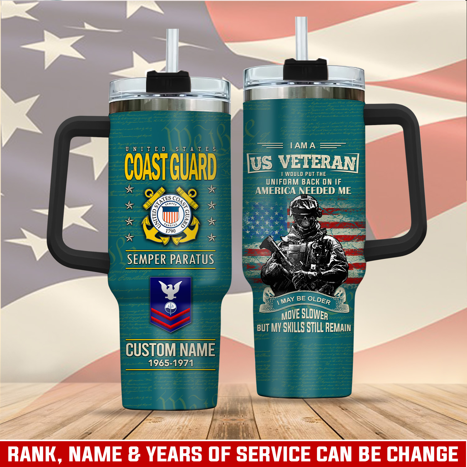 United States Coast Guard Custom Stanley Cup 40 oz 30 oz Tumbler With HandleTVC2301405