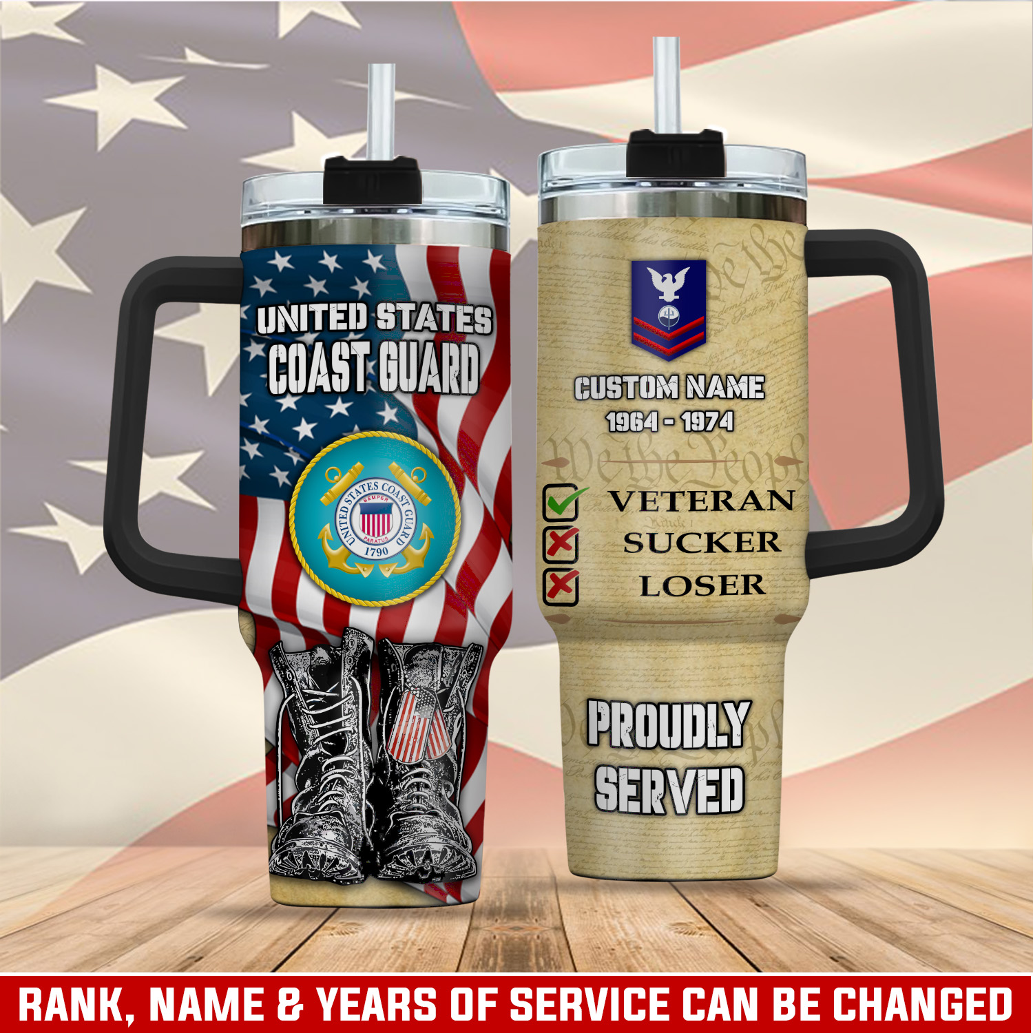 United States Coast Guard Custom Stanley Cup 40 oz 30 oz Tumbler With HandleTVC2301406