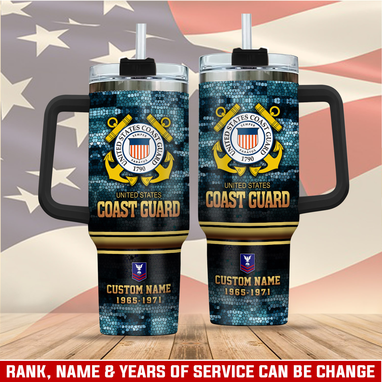 United States Coast Guard Custom Stanley Cup 40 oz 30 oz Tumbler With HandleTVC2301409