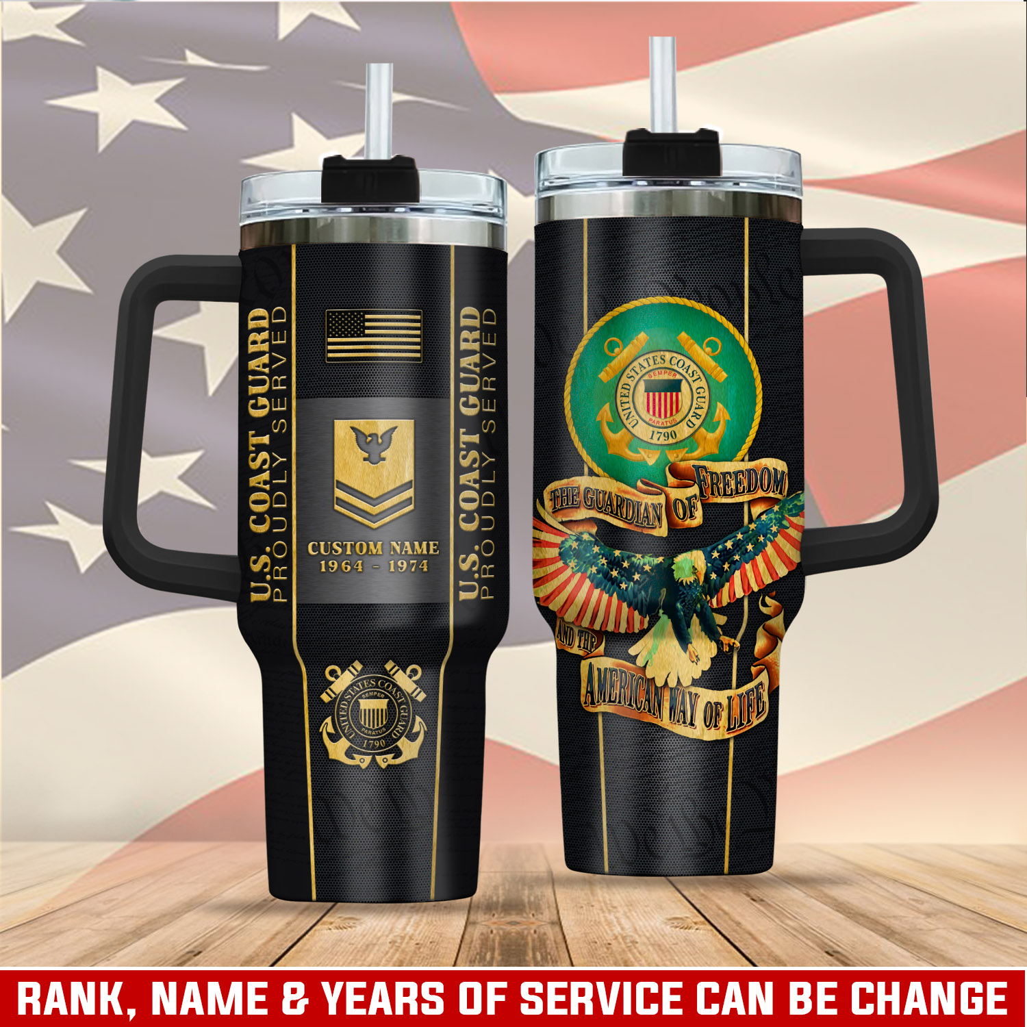 United States Coast Guard Custom Stanley Cup 40 oz 30 oz Tumbler With HandleTVC2301411