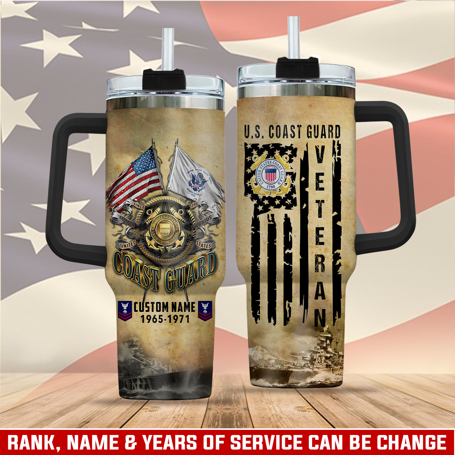United States Coast Guard Custom Stanley Cup 40 oz 30 oz Tumbler With HandleTVC2301412