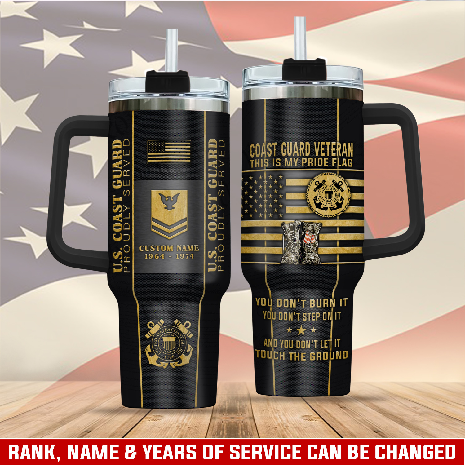 United States Coast Guard Custom Stanley Cup 40 oz 30 oz Tumbler With HandleTVC2301412