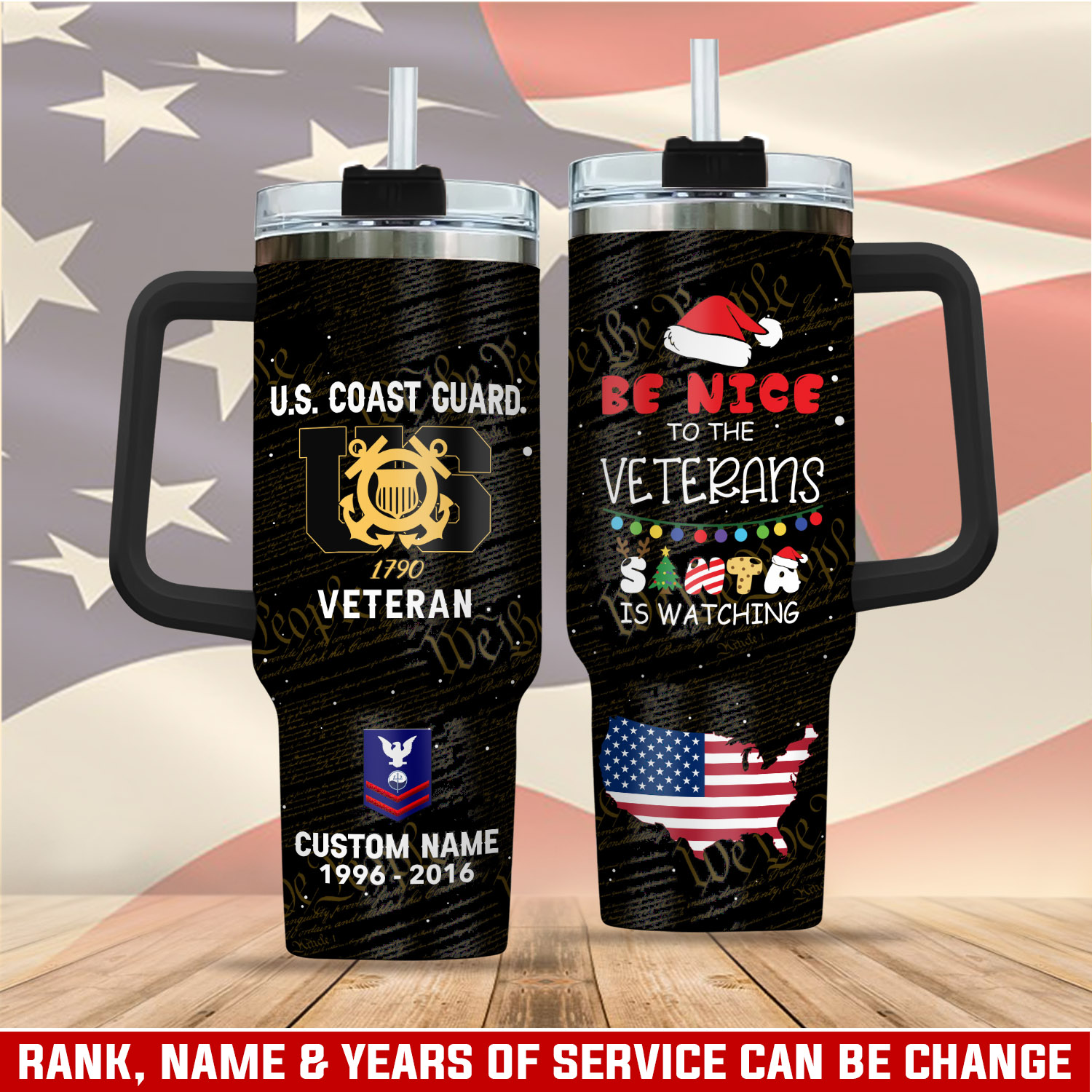 United States Coast Guard Custom Stanley Cup 40 oz 30 oz Tumbler With HandleTVC2301412