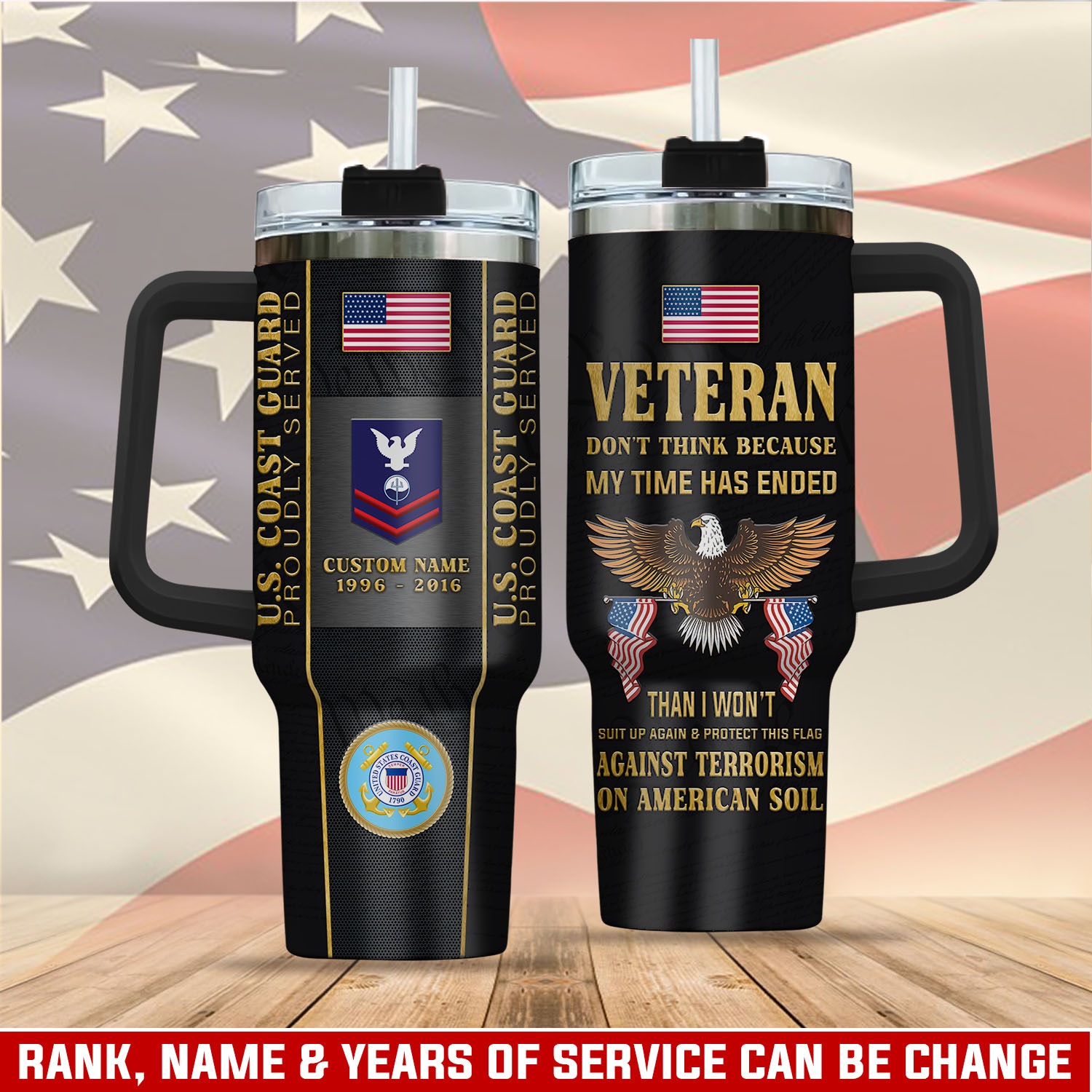 United States Coast Guard Custom Stanley Cup 40 oz 30 oz Tumbler With HandleTVC2301412