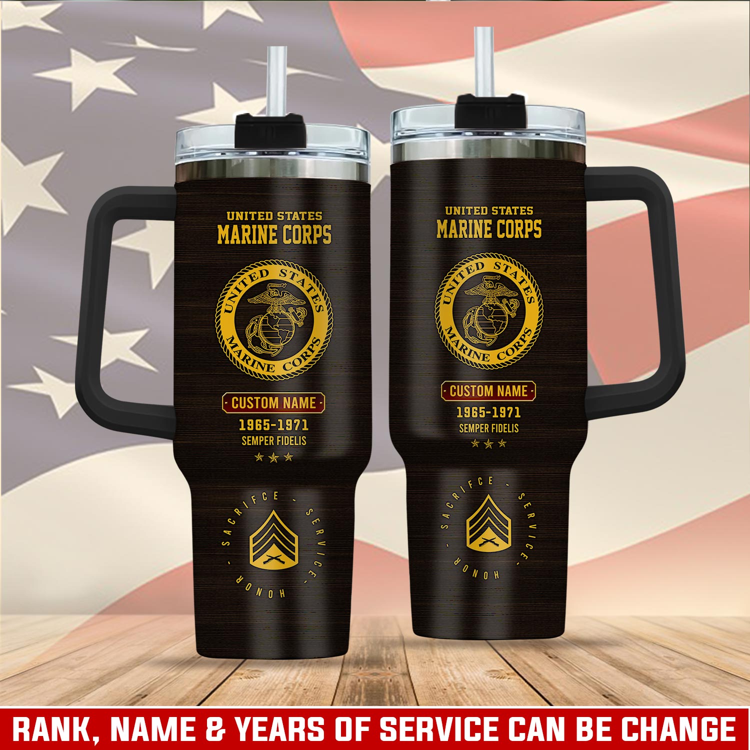 United States Marine Corps Custom Stanley Cup 40 oz 30 oz Tumbler With HandleTVC2301112
