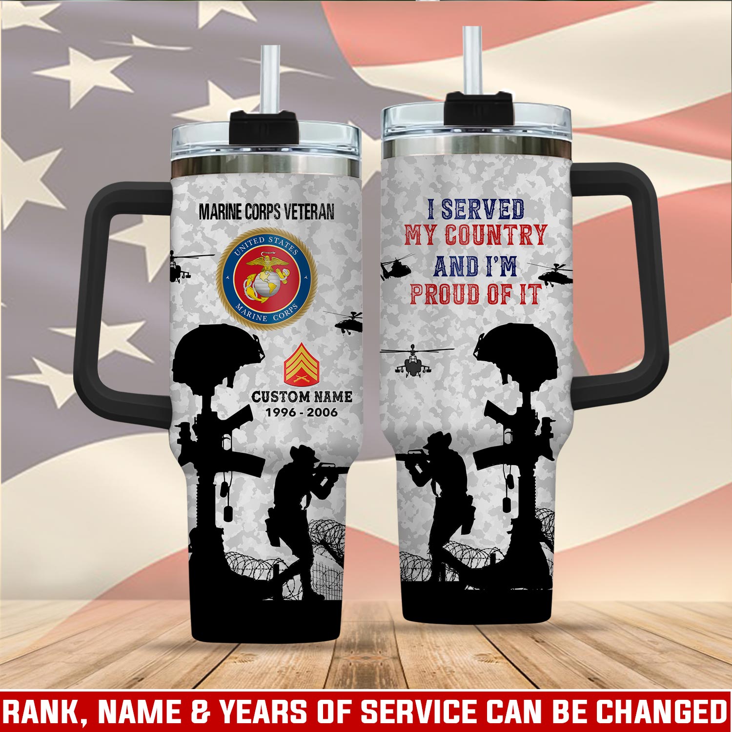 United States Marine Corps Custom Stanley Cup 40 oz 30 oz Tumbler With HandleTVC2301112