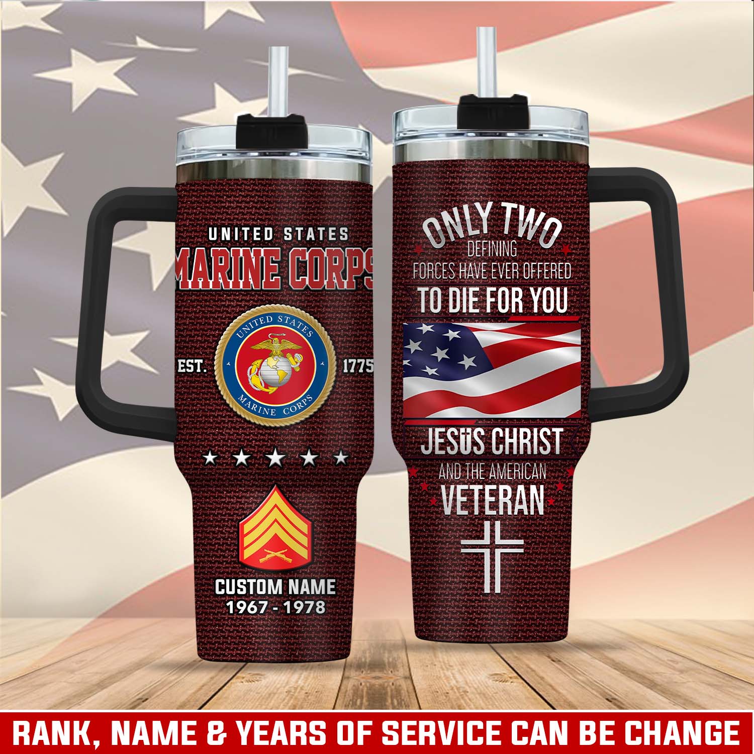 United States Marine Corps Custom Stanley Cup 40 oz 30 oz Tumbler With HandleTVC2301112