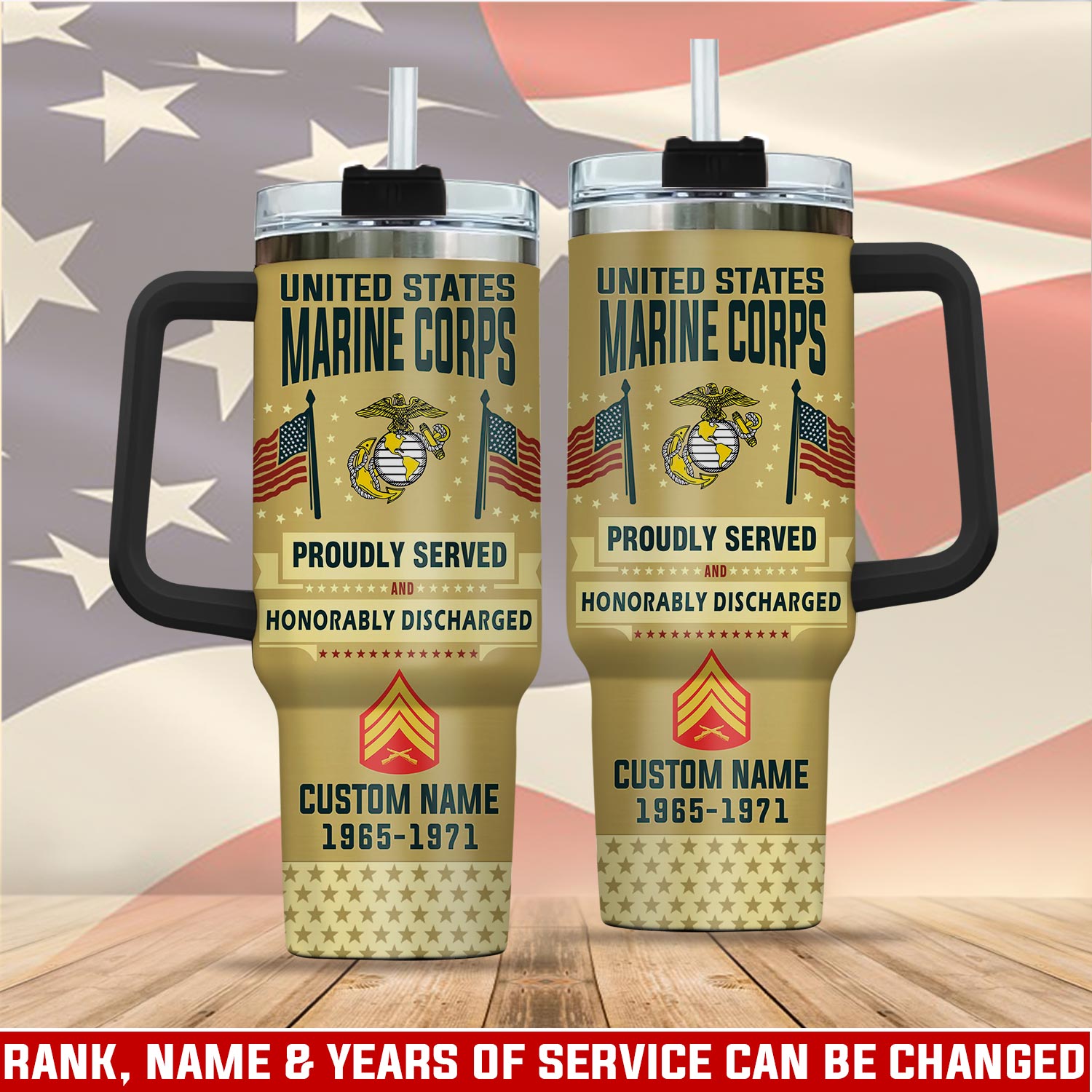 United States Marine Corps Custom Stanley Cup 40 oz 30 oz Tumbler With HandleTVC2301112