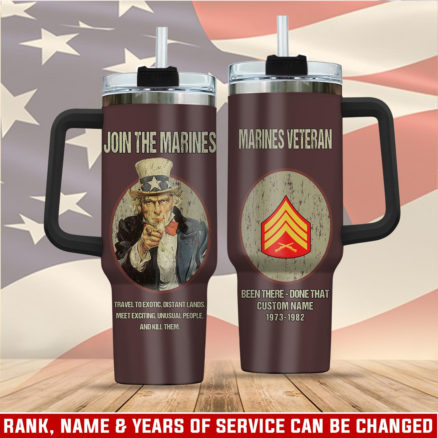 United States Marine Corps Custom Stanley Cup 40 oz 30 oz Tumbler With HandleTVC2301113