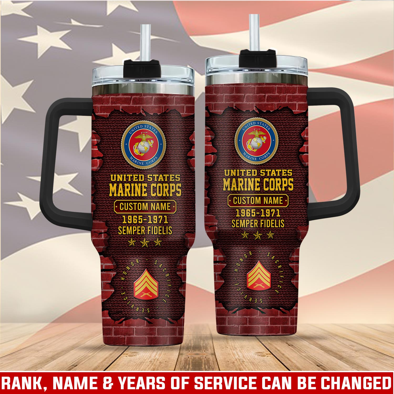 United States Marine Corps Custom Stanley Cup 40 oz 30 oz Tumbler With HandleTVC2301113