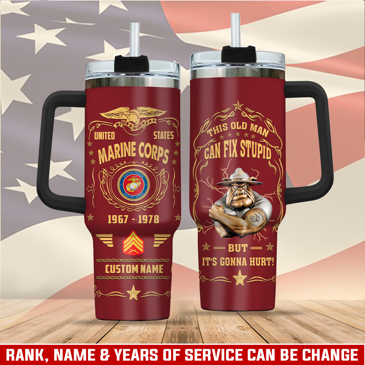 United States Marine Corps Custom Stanley Cup 40 oz 30 oz Tumbler With HandleTVC2301284