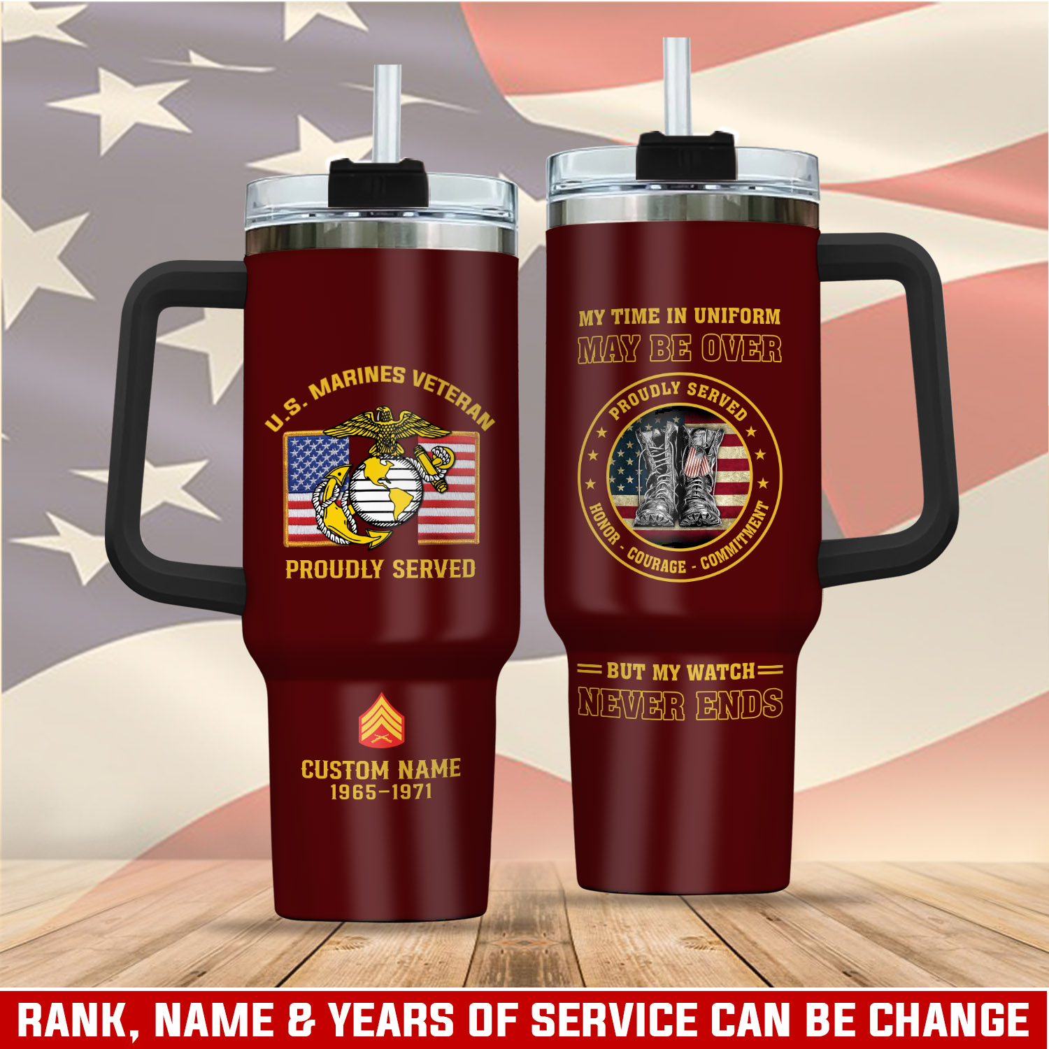 United States Marine Corps Custom Stanley Cup 40 oz 30 oz Tumbler With HandleTVC2301284