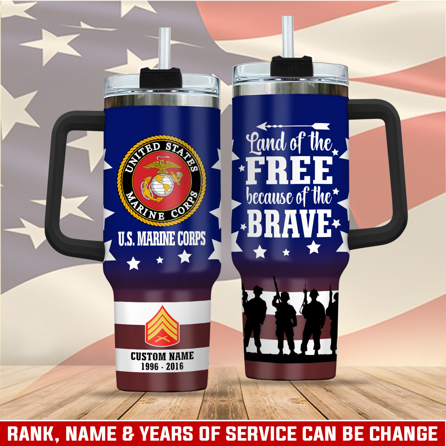 United States Marine Corps Custom Stanley Cup 40 oz 30 oz Tumbler With HandleTVC2301286
