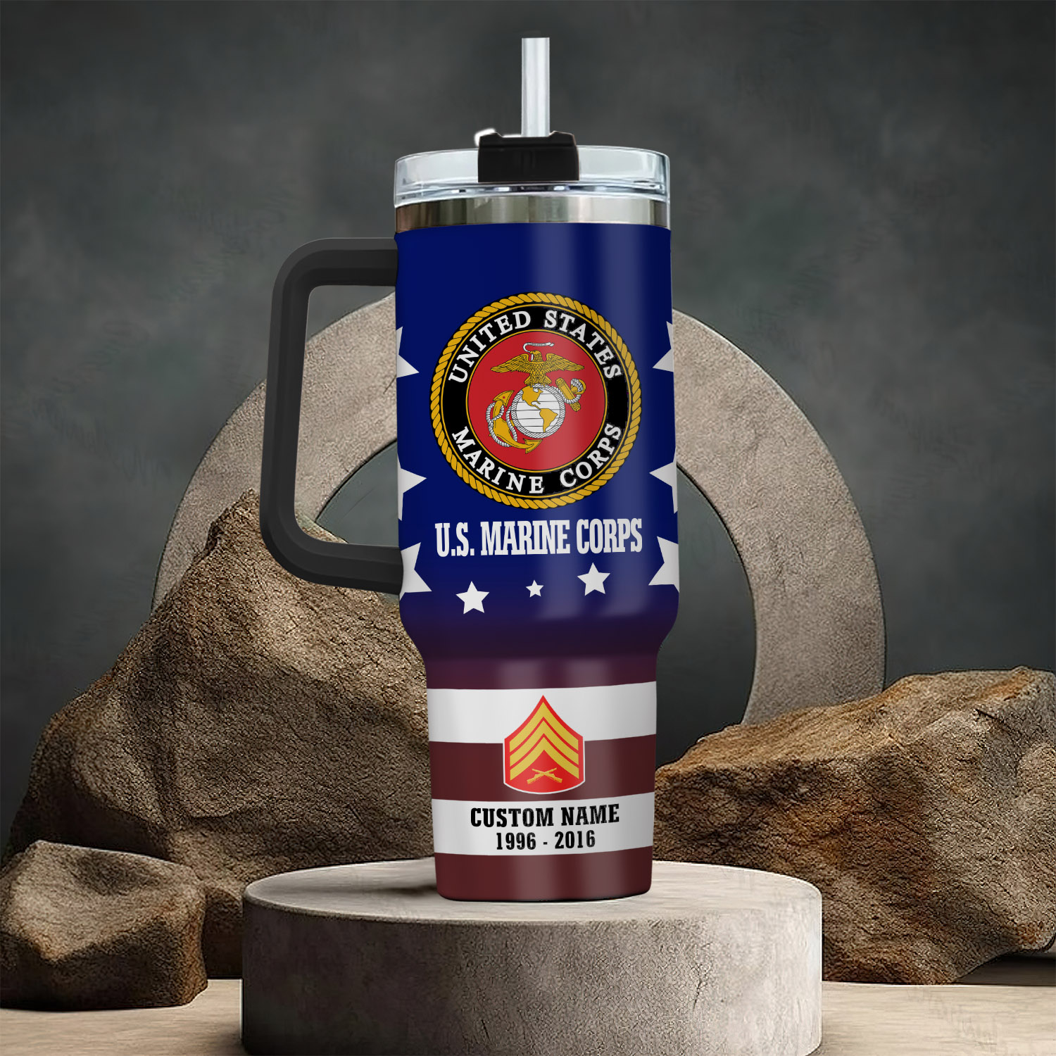 United States Marine Corps Custom Stanley Cup 40 oz 30 oz Tumbler With HandleTVC2301286 - Image 3