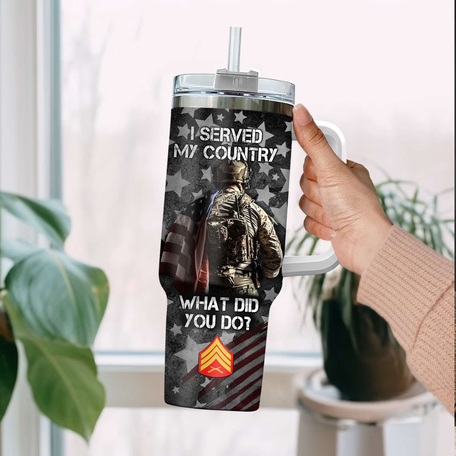 United States Marine Corps Custom Stanley Cup 40 oz 30 oz Tumbler With HandleTVC2301286 - Image 2